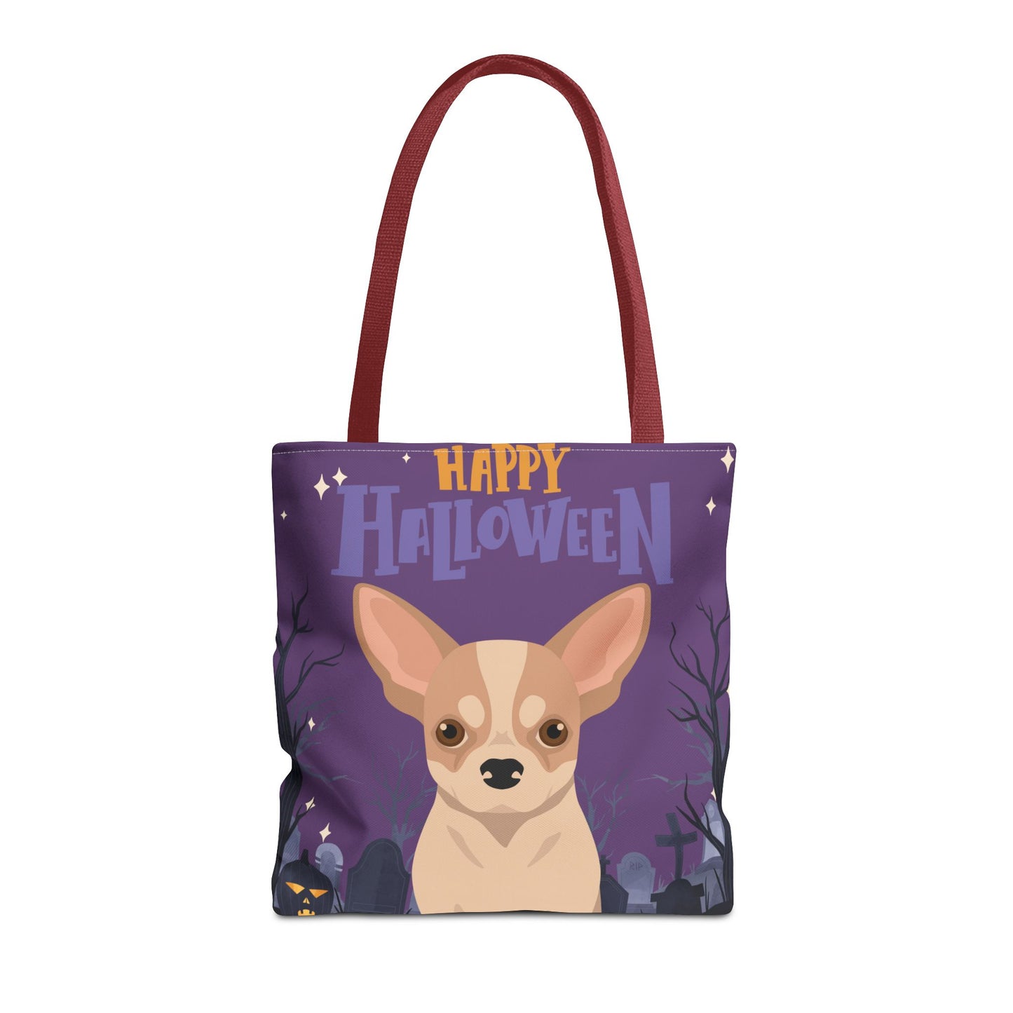 Chihuahua Dog Happy Halloween Tote Bag 16x16