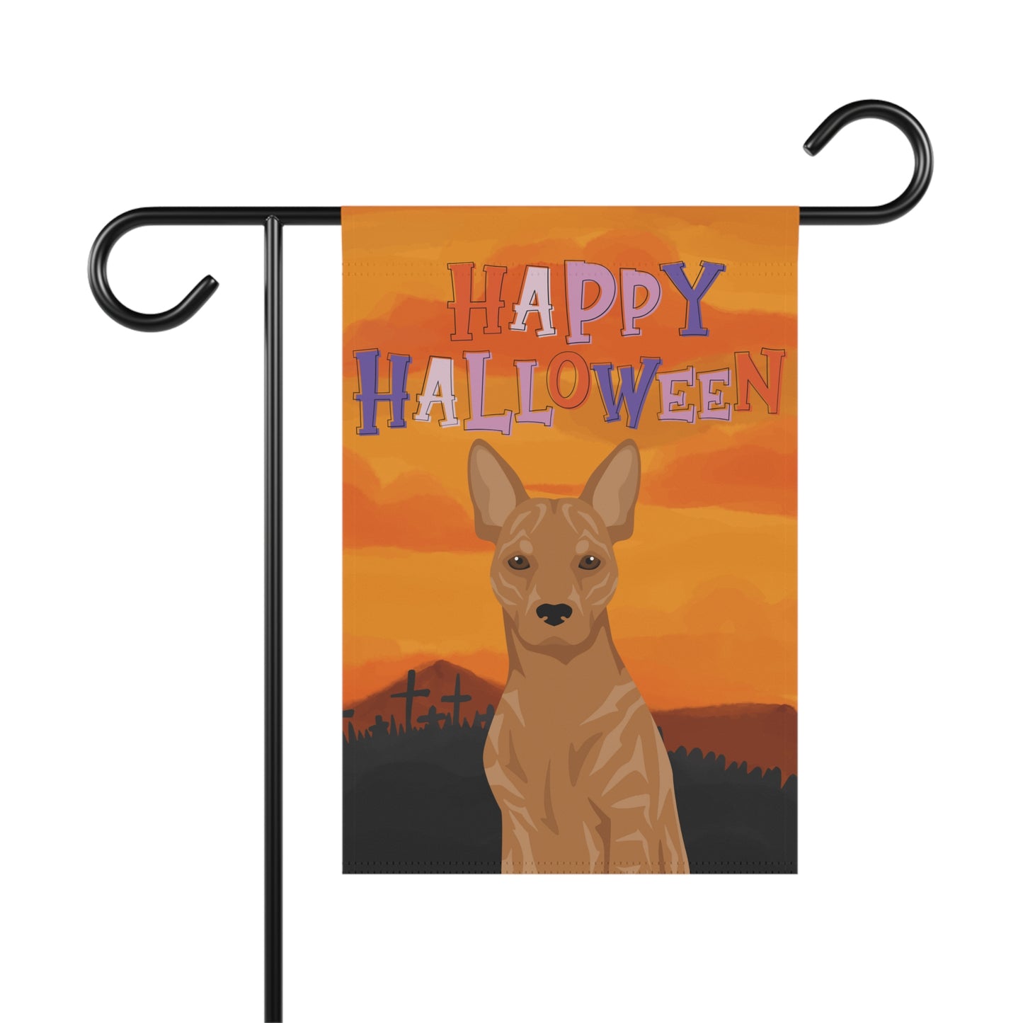 Telomian Dog Halloween Garden Flag