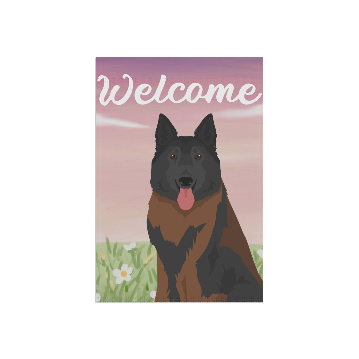 Belgian Tervuren Dog Welcome Garden Flag