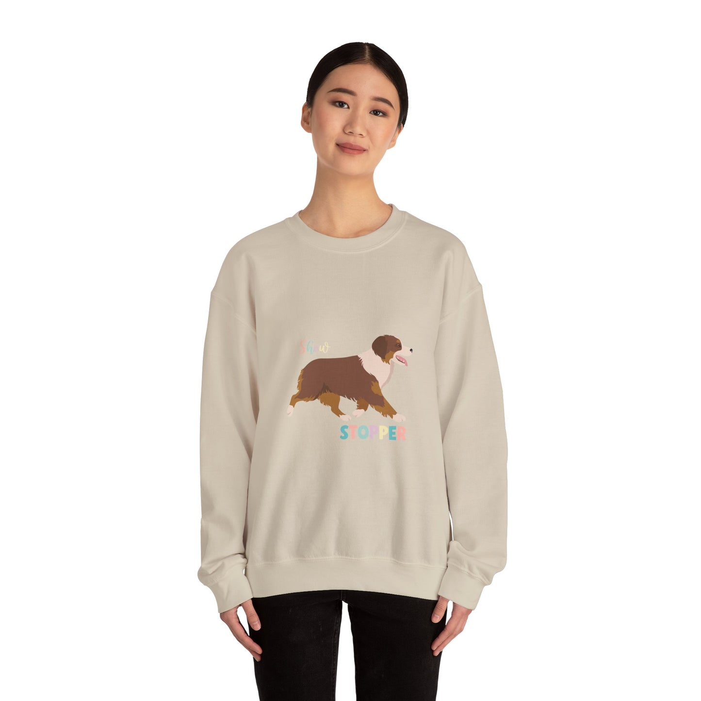 Miniature American Shepherd Dog Dog Unisex Heavy Blend Crewneck Sweatshirt