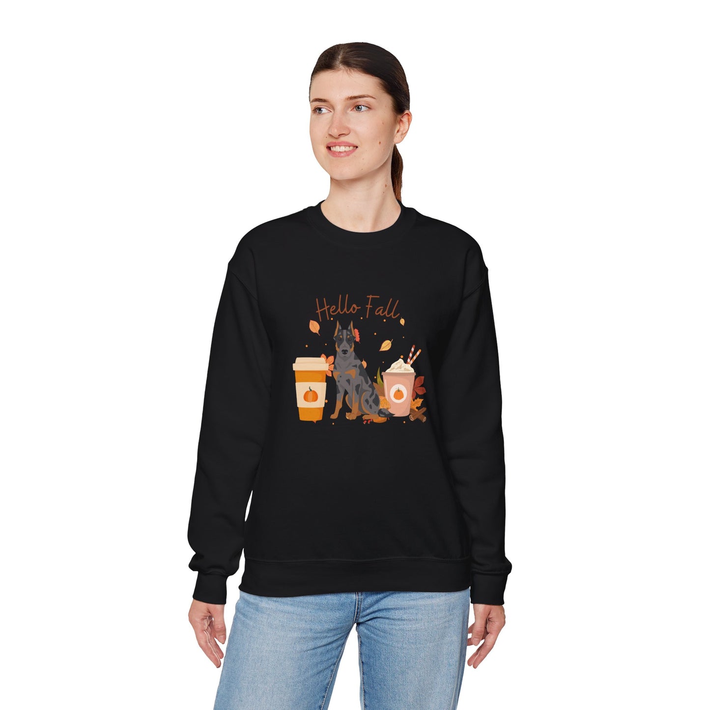 Beauceron Dog Fall Halloween Unisex Heavy Blend Crewneck Sweatshirt
