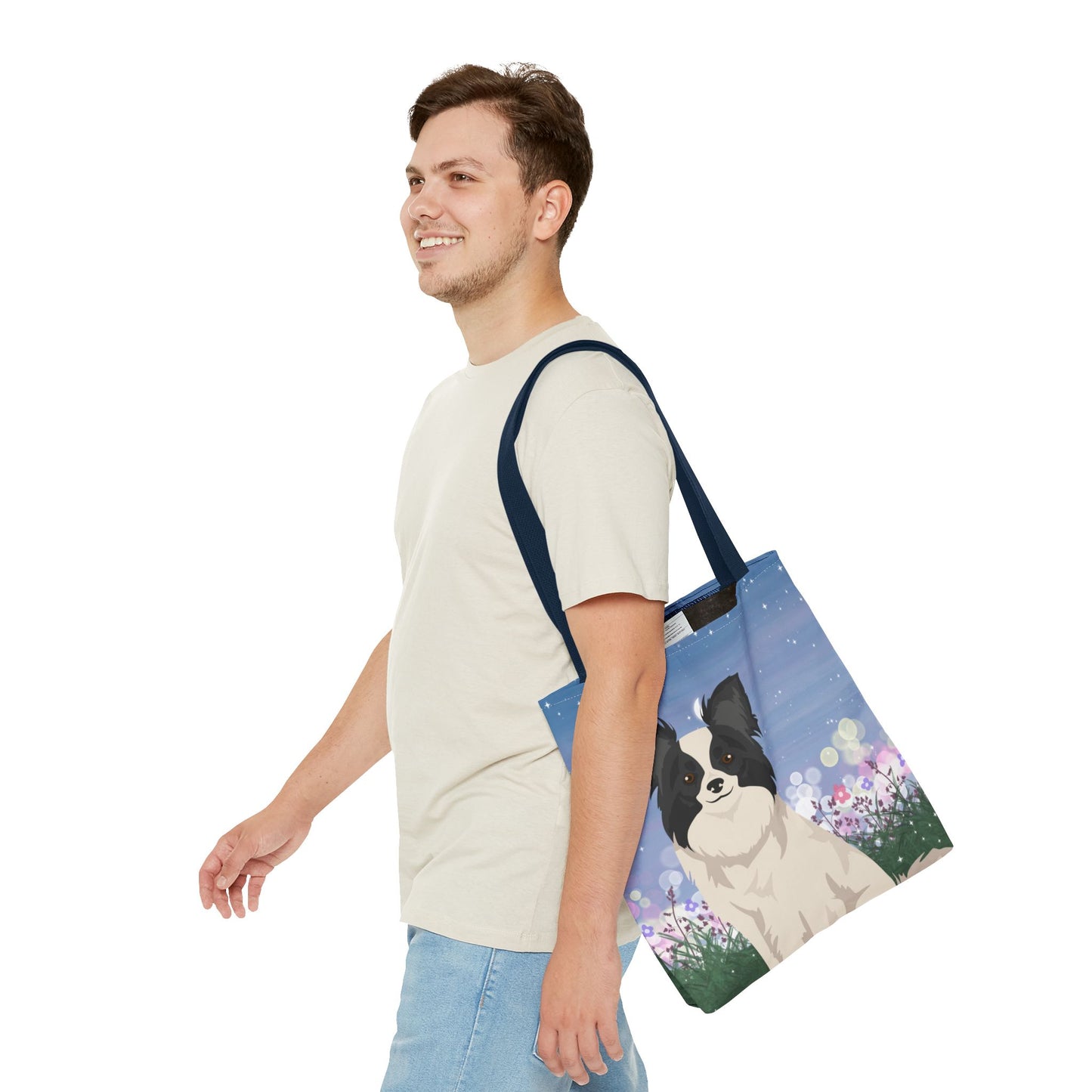 Papillon Dog Tote Bag 16x16