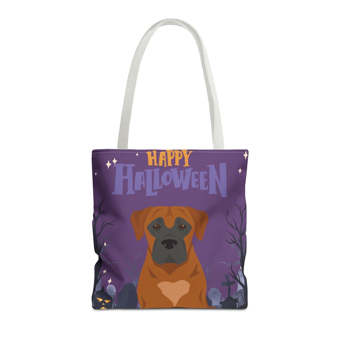 Boerboel Dog Happy Halloween Tote Bag 16x16