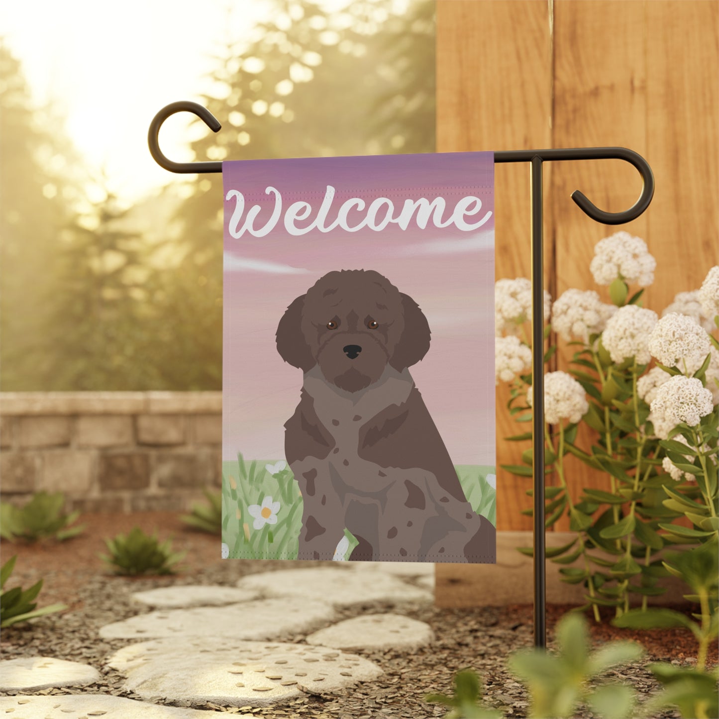 Lagotto Romagnolo Dog Welcome Garden Flag