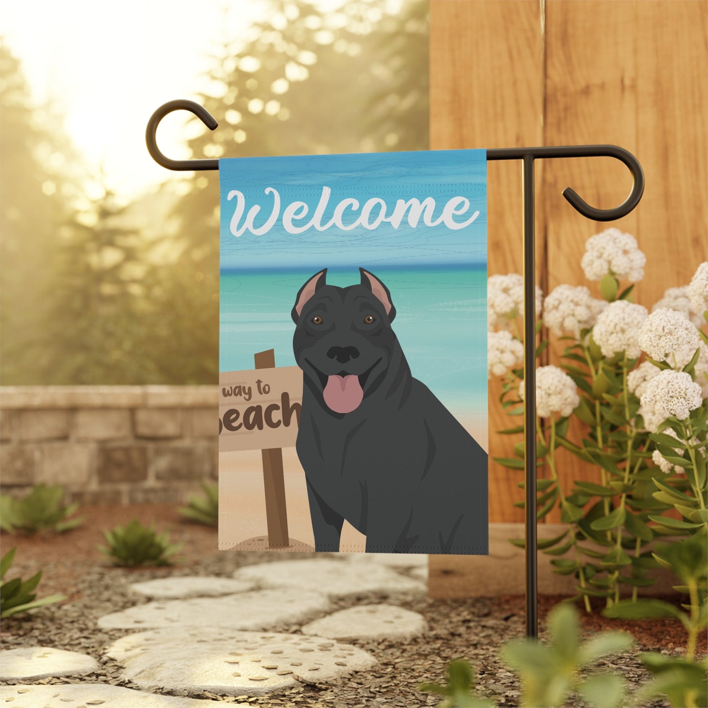 Pit Bull Dog Garden Flag