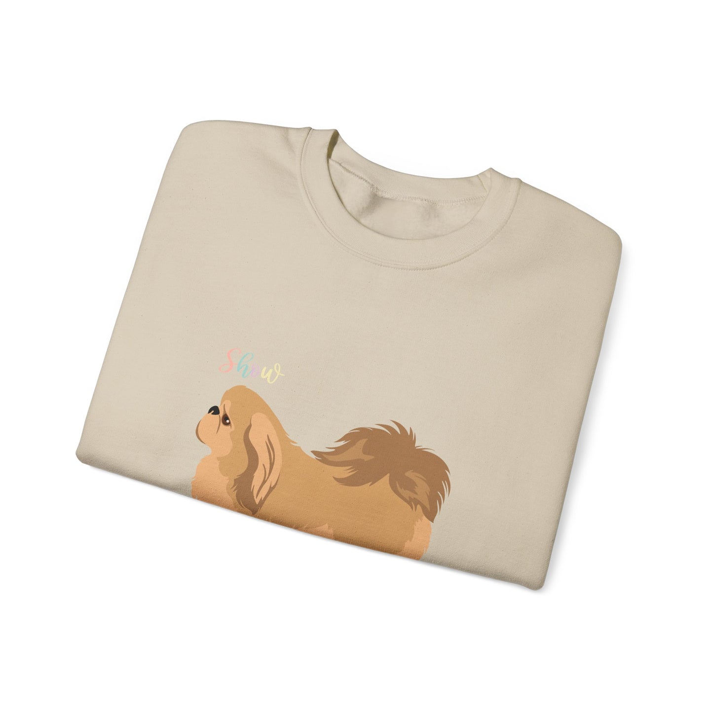 Pekingese Dog Unisex Heavy Blend Crewneck Sweatshirt