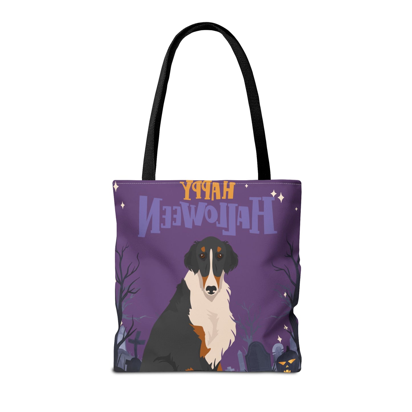 Borzoi Dog Happy Halloween Tote Bag 16x16