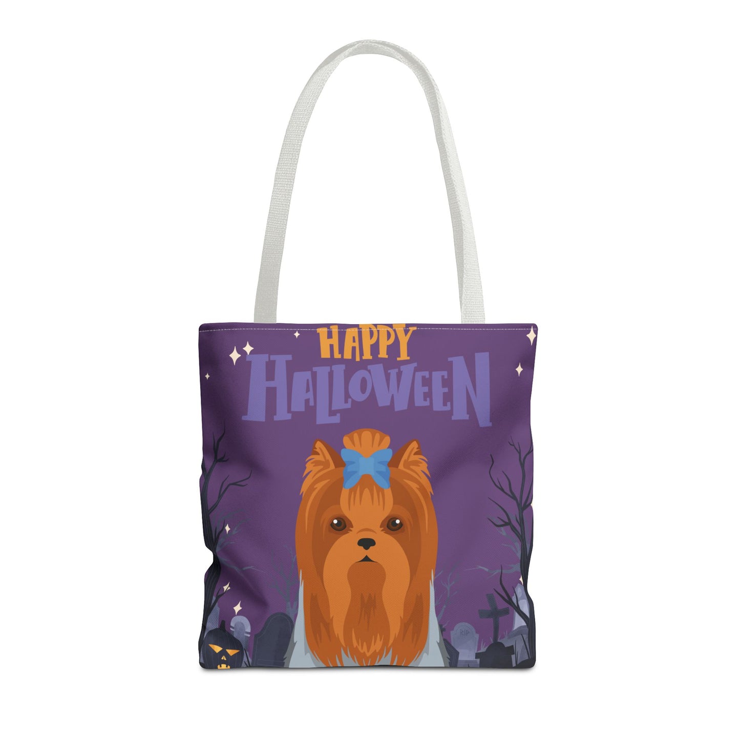 Yorkshire Terrier Dog Happy Halloween Tote Bag 16x16