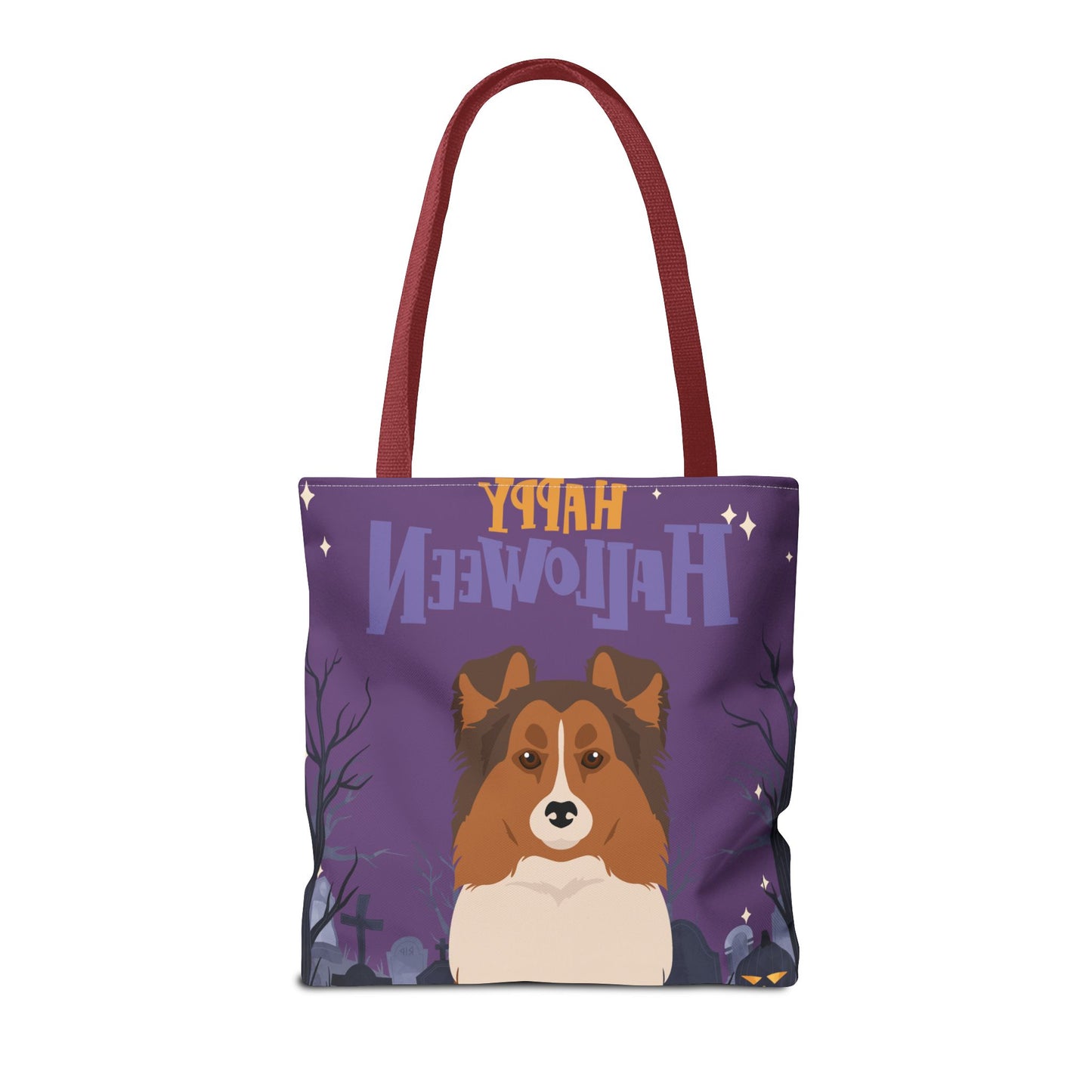 Shetland Sheepdog Dog Happy Halloween Tote Bag 16x16
