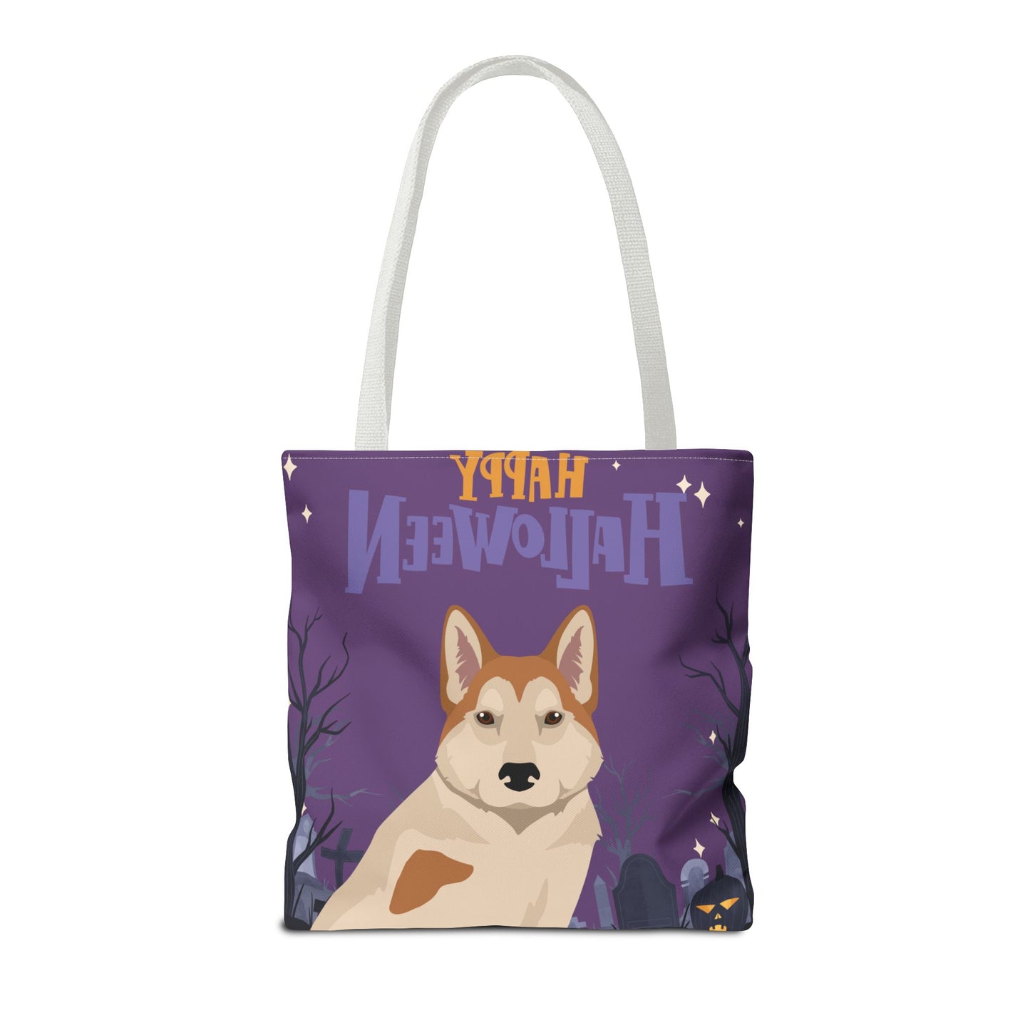 East Siberian Laika Dog Happy Halloween Tote Bag 16x16