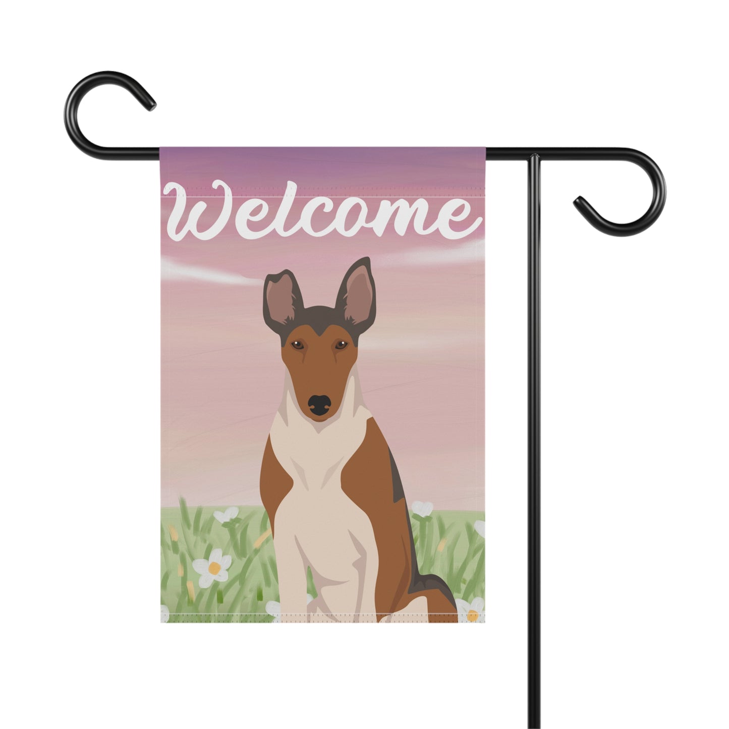 Smooth Collie Dog Welcome Garden Flag