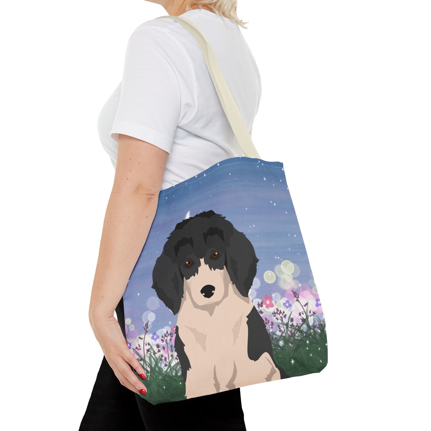 Poodle Dog Tote Bag 16x16