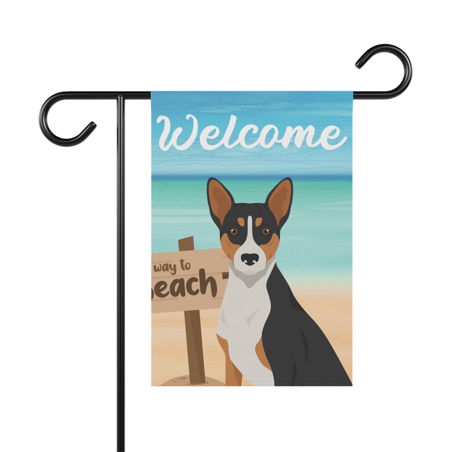 Basenji Dog Garden Flag