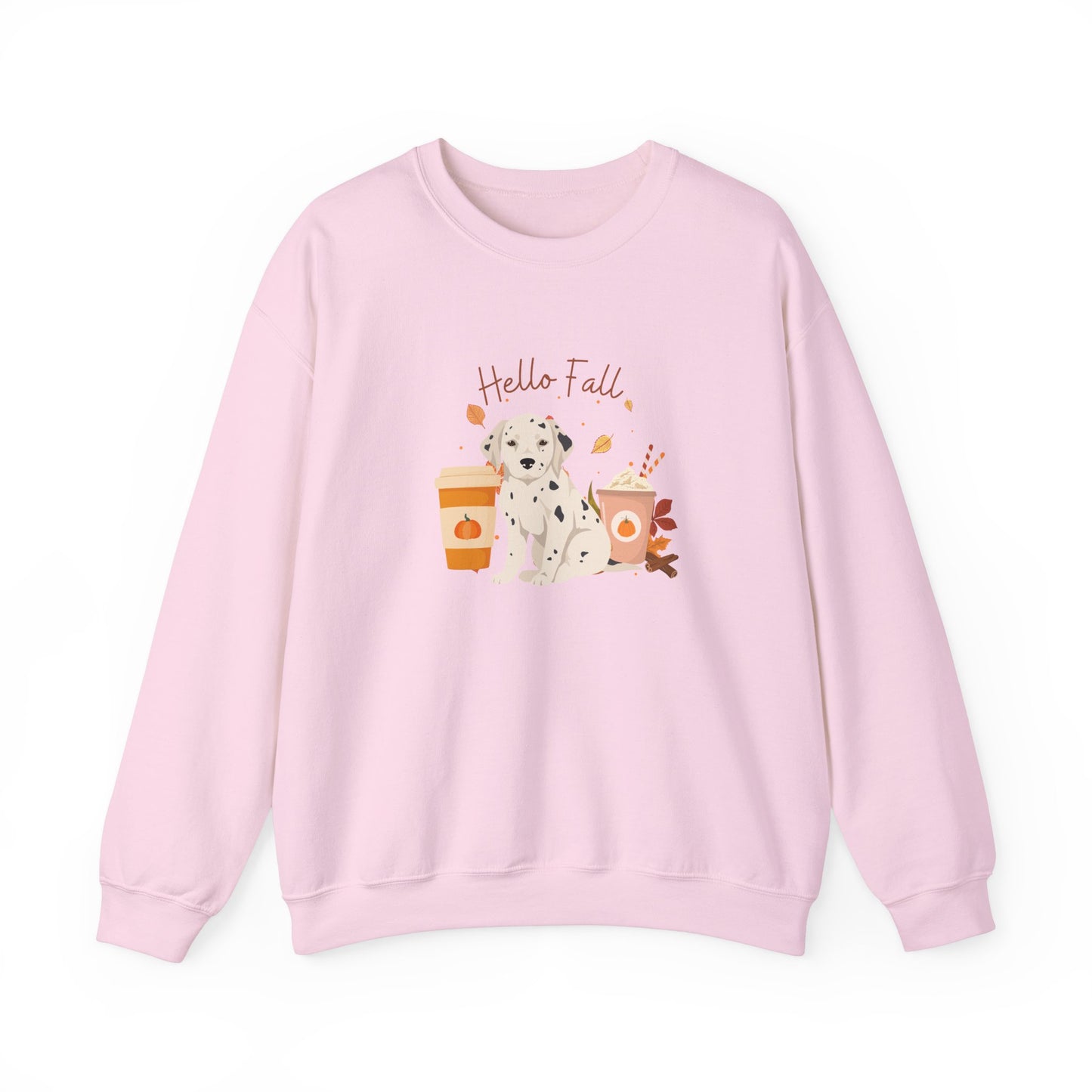 Dalmation Dog Fall Unisex Heavy Blend Crewneck Sweatshirt