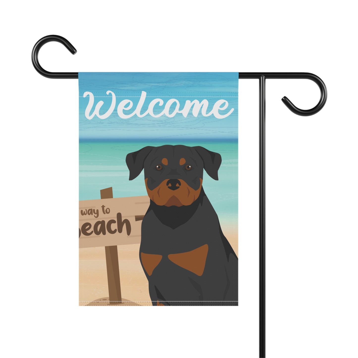 Rottweiler Dog Garden Flag
