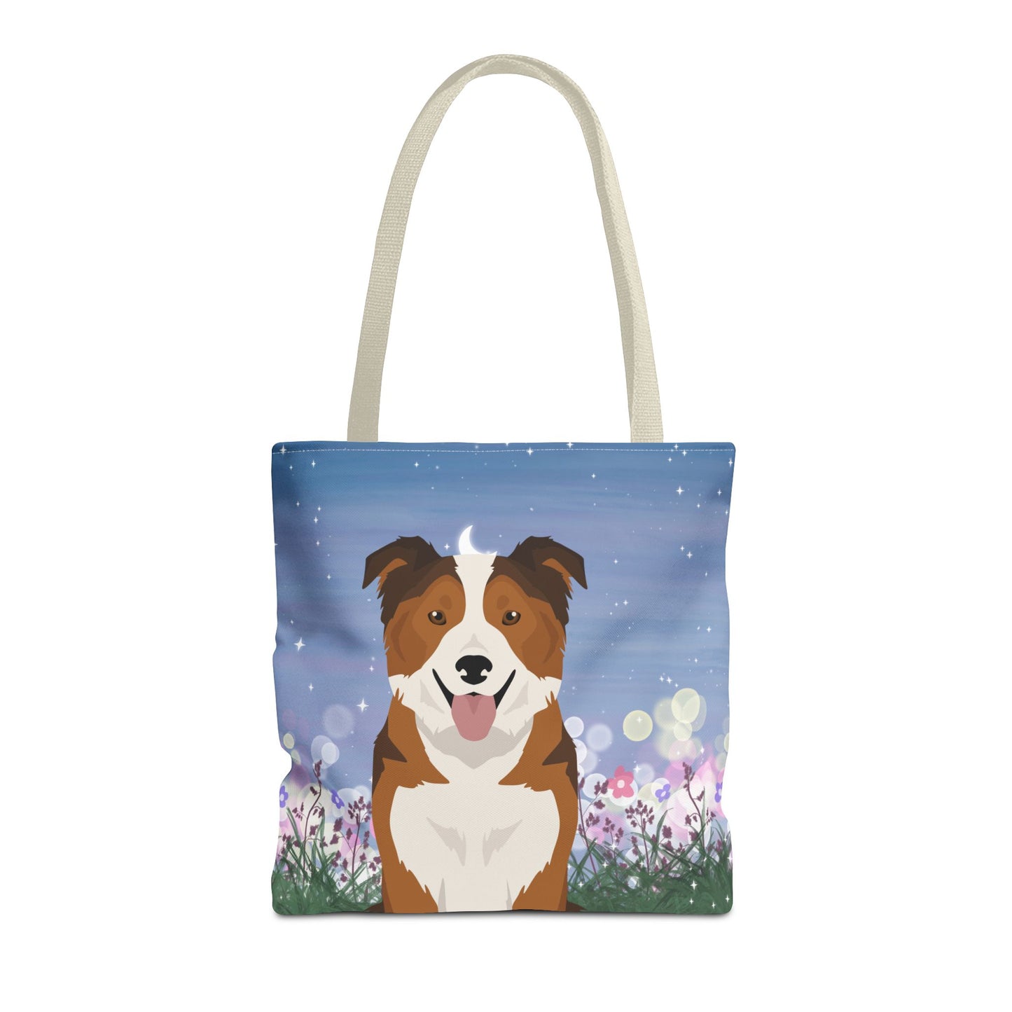 Border Collie Dog Tote Bag 16x16