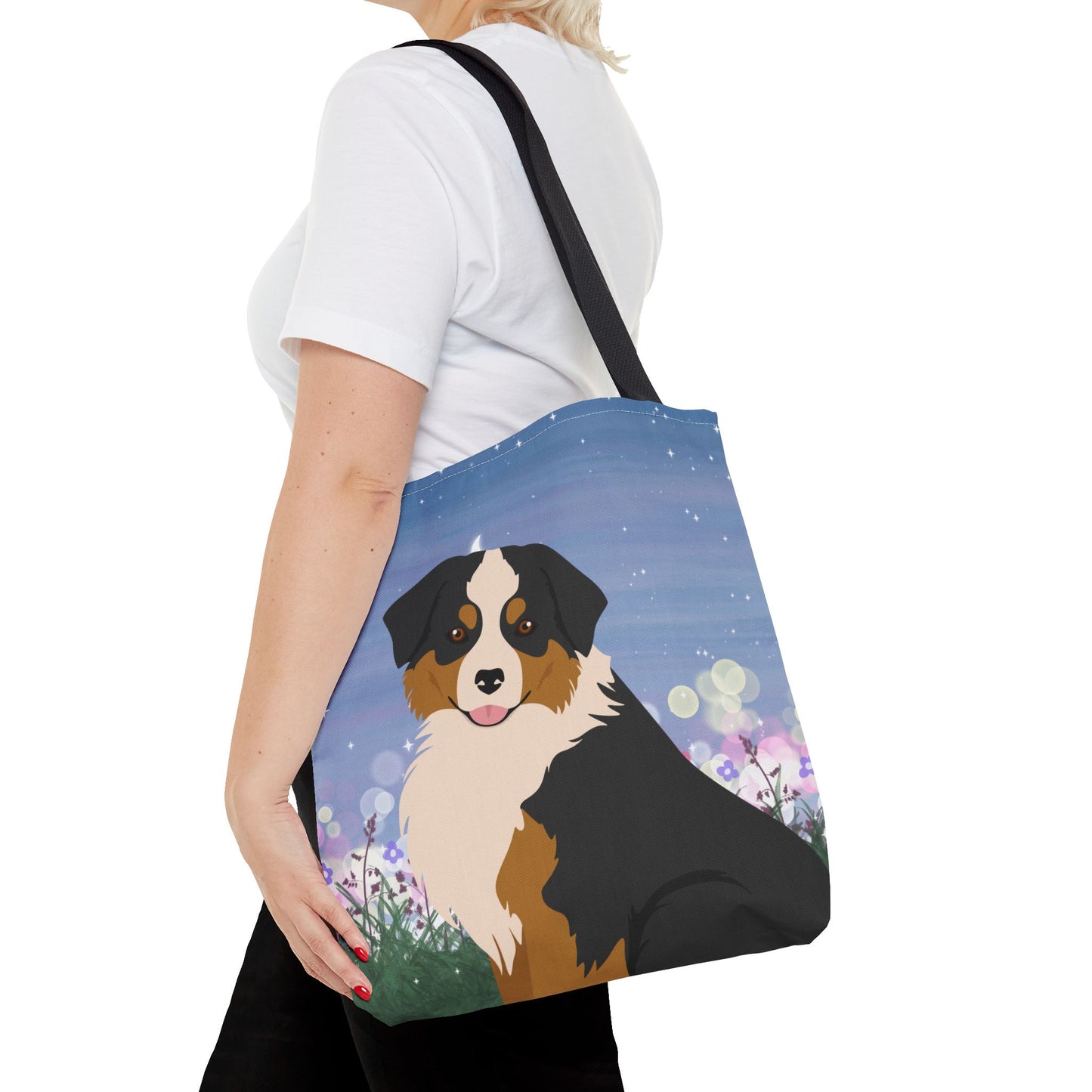 Miniature American Shepherd Dog Tote Bag 16x16