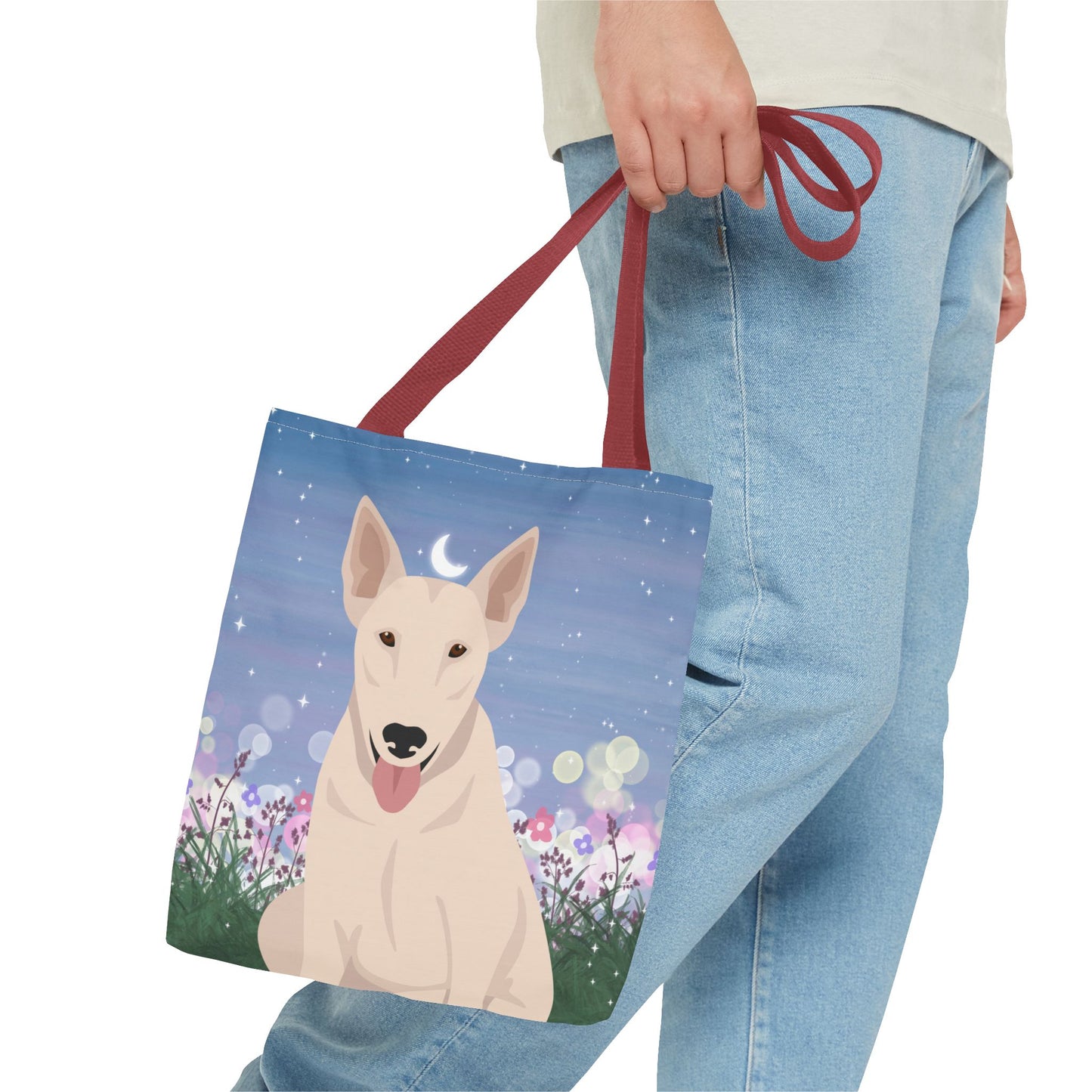 Bull Terrier Dog Tote Bag 13x13