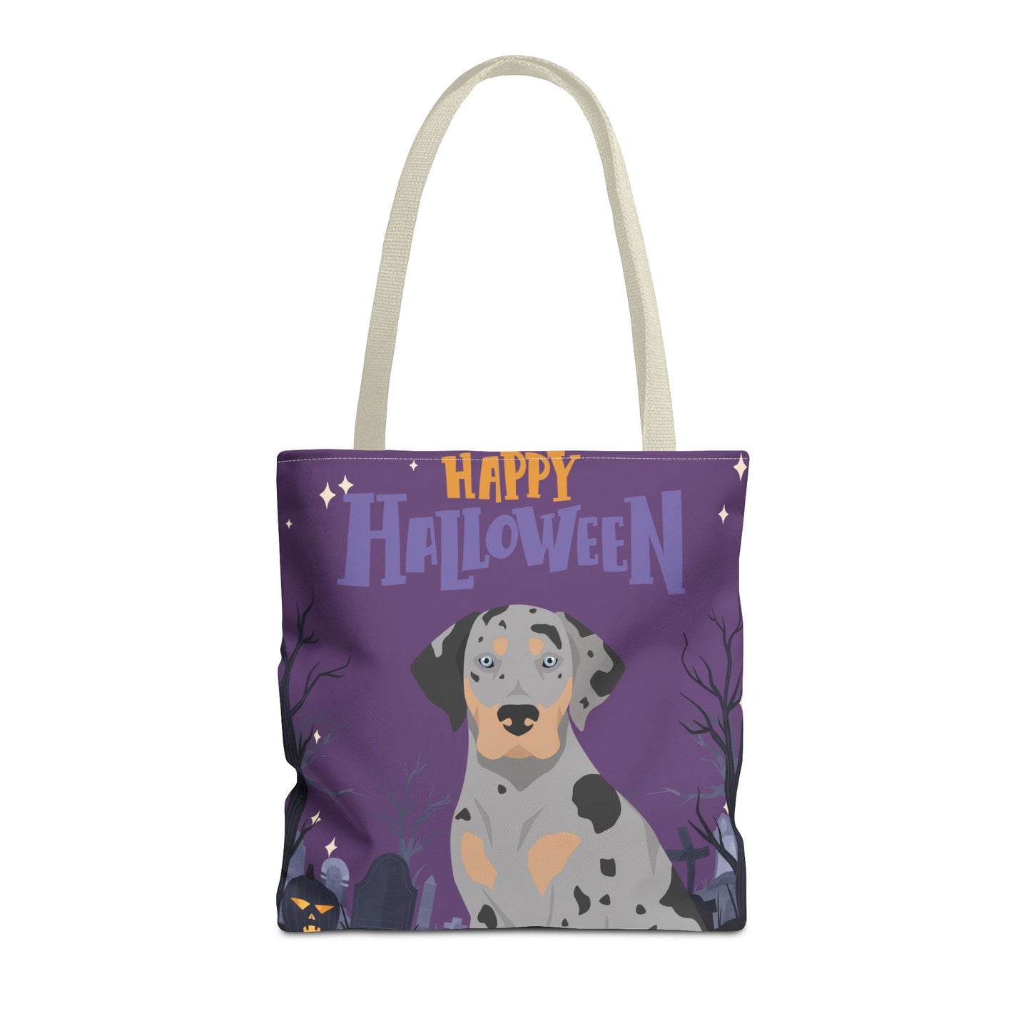 Catahoula Leopard Dog Dog Happy Halloween Tote Bag 16x16