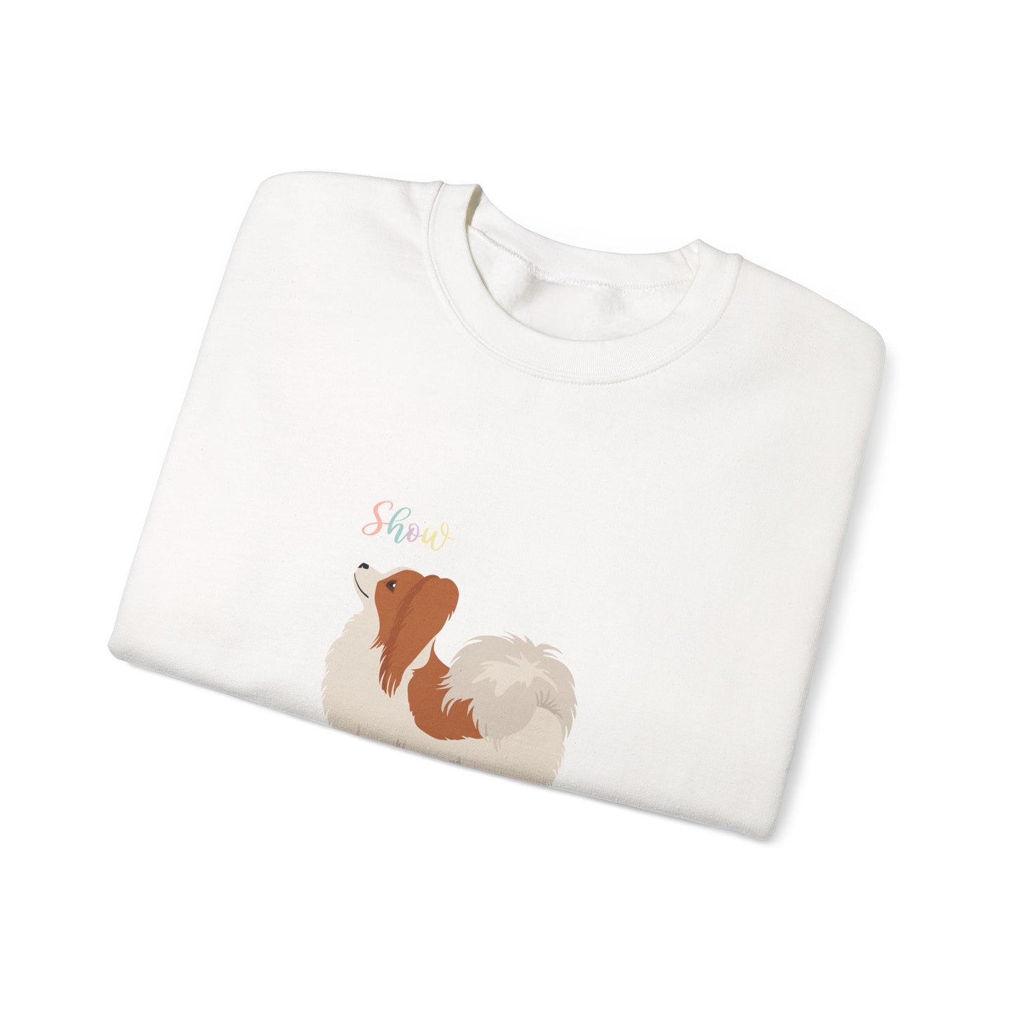 Papillon Dog Unisex Heavy Blend Crewneck Sweatshirt