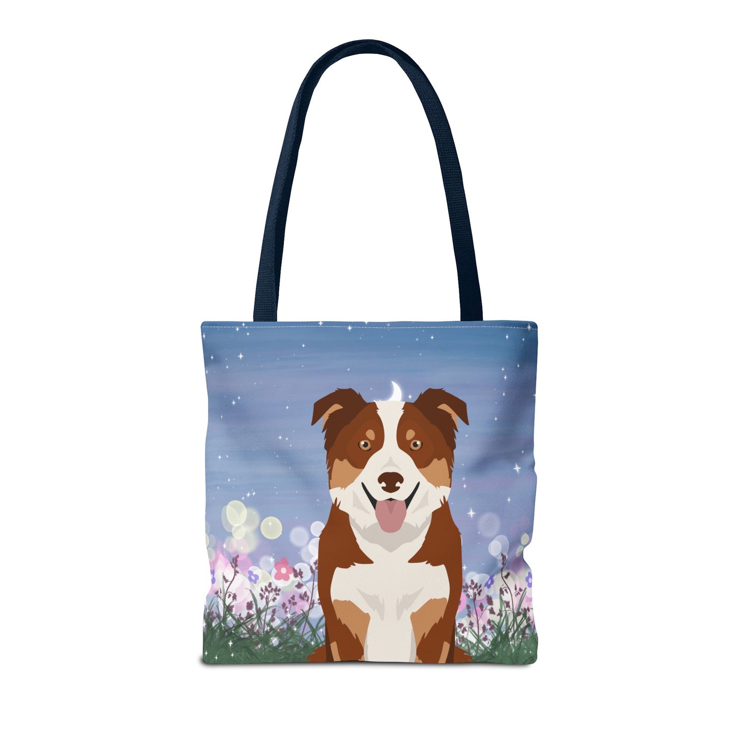 Border Collie Dog Tote Bag 16x16