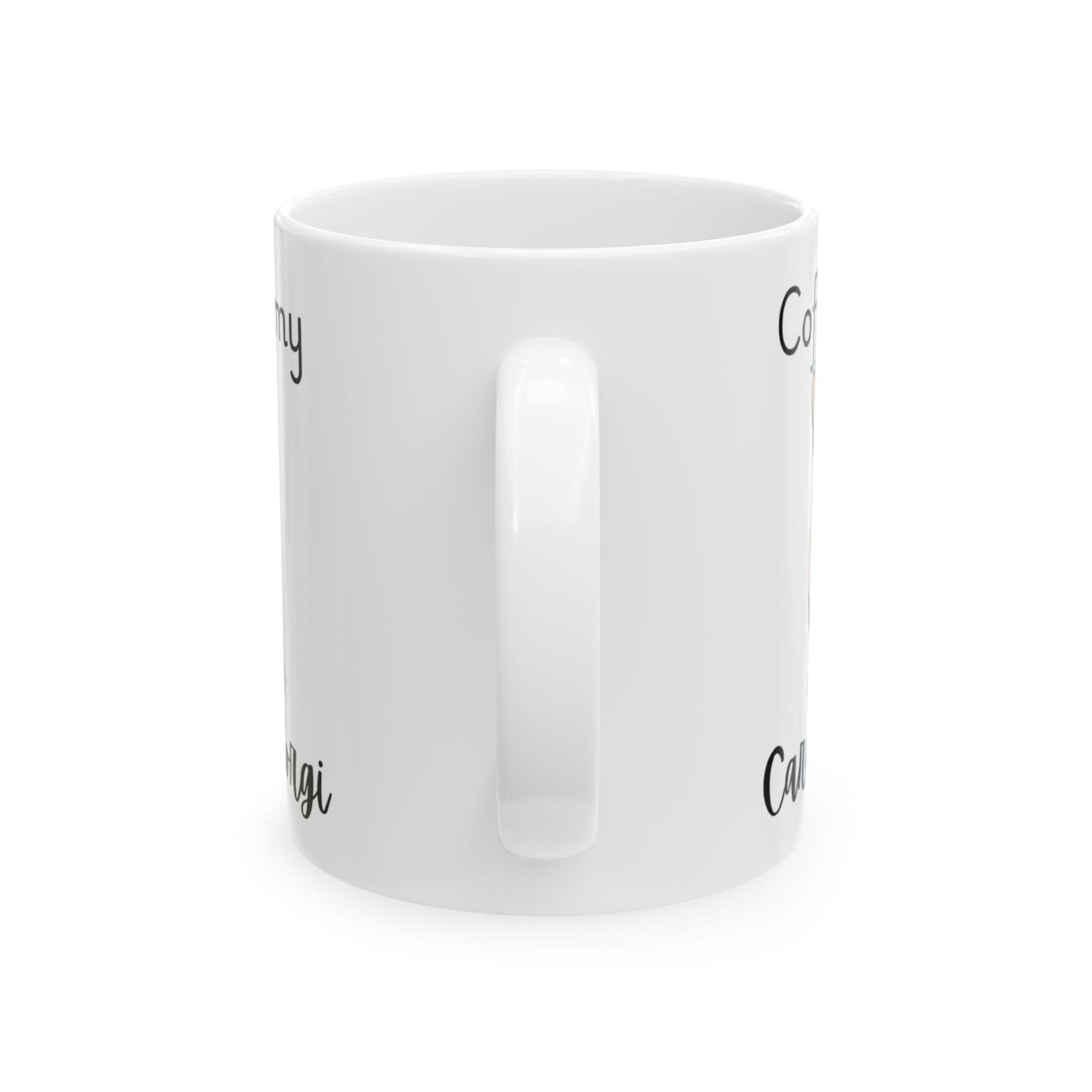 Coffee and My Cardigan Corgi Ceramic Mug | Dog Lover Gift, Pet Owner Cup, Cute Mug for Dog Moms, Funny Mug for Coffee Lovers