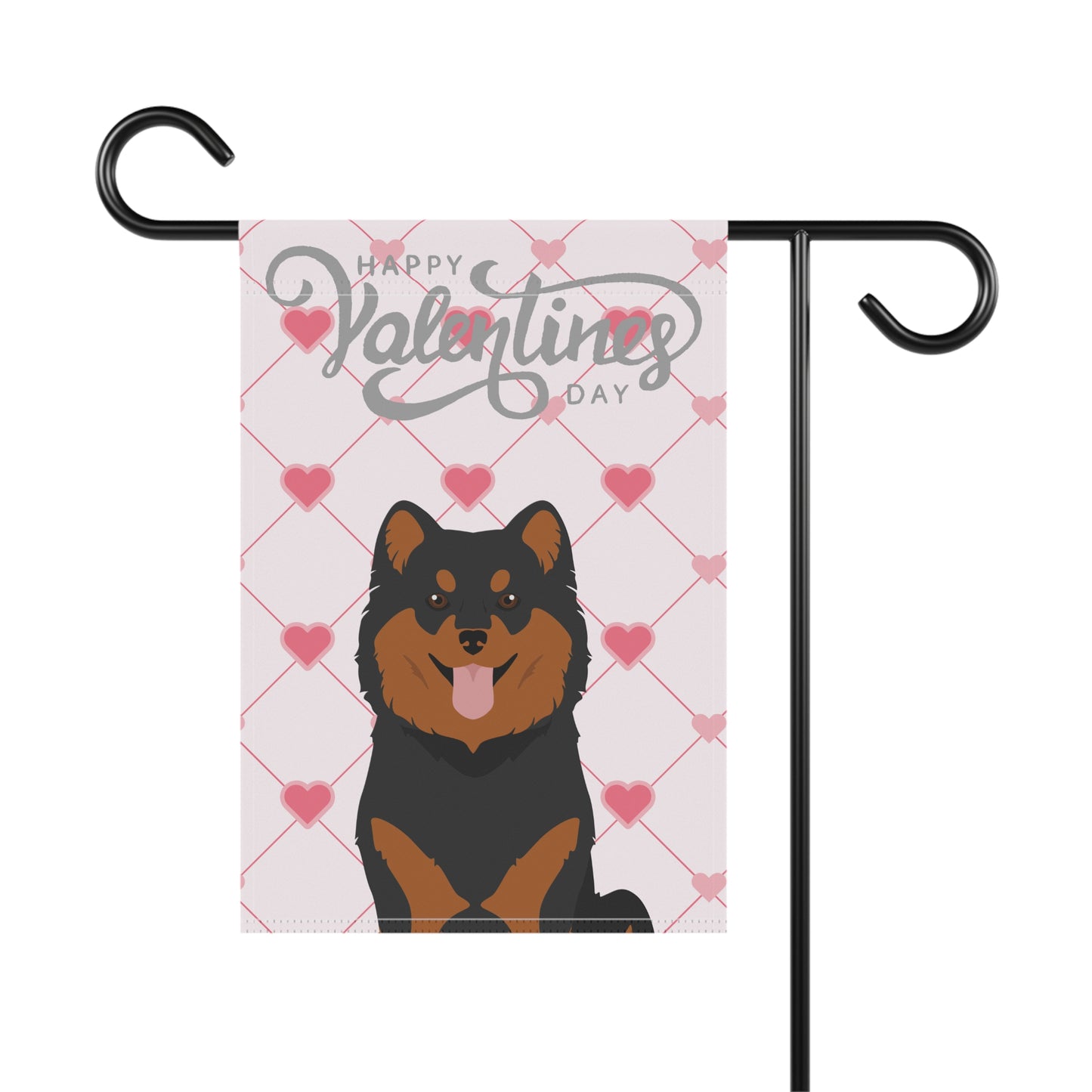 Finnish Lapphund Dog Valentines Day Garden Flag