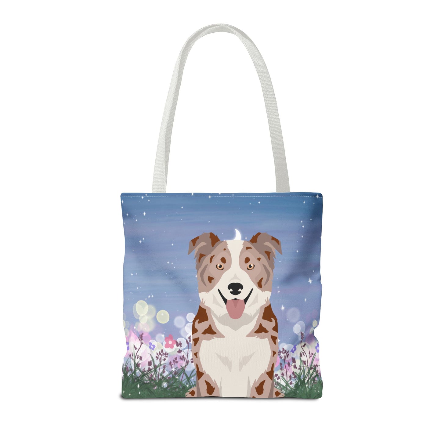 Border Collie Dog Tote Bag 16x16
