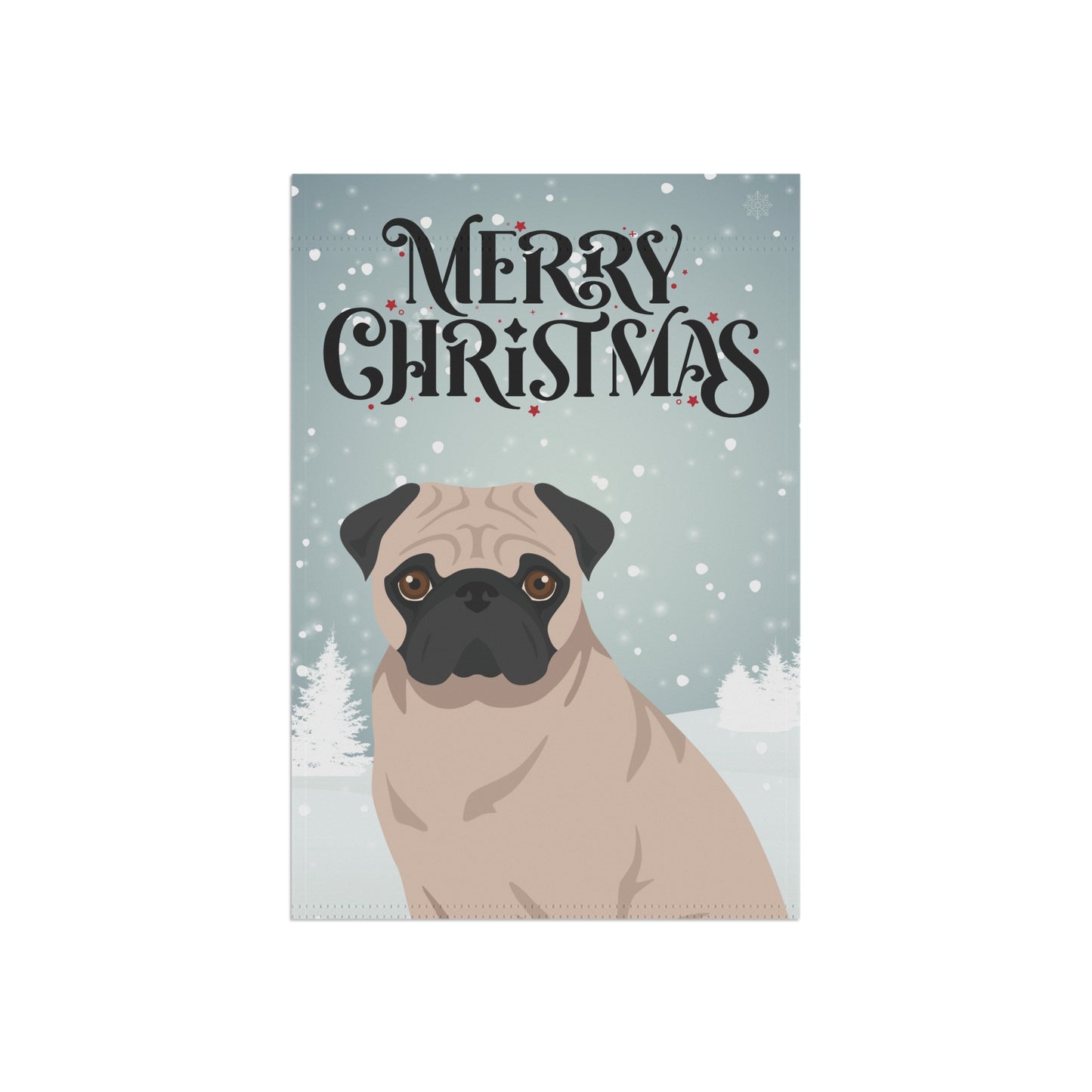 Pug Dog Garden Flag