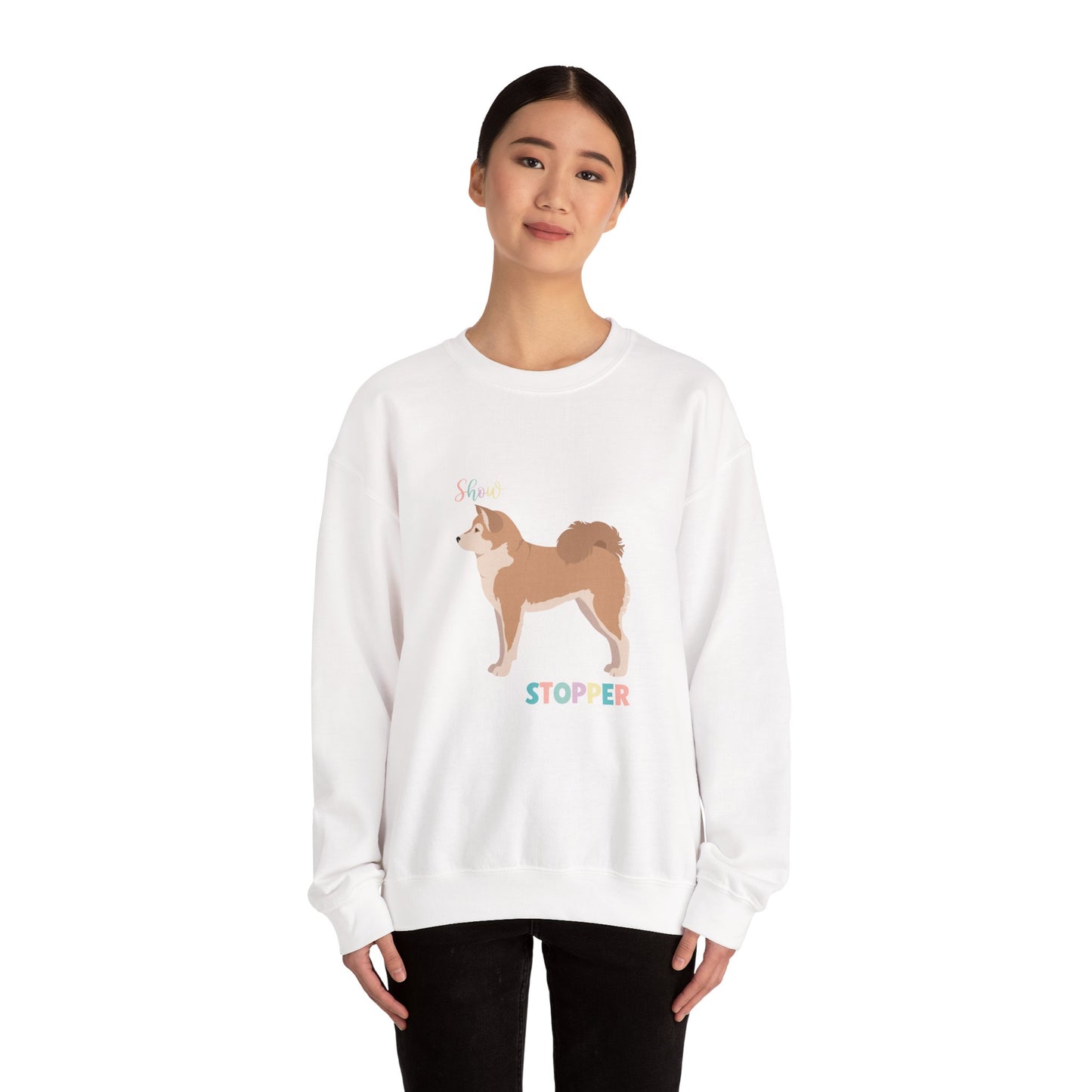 Shiba Inu Dog Unisex Heavy Blend Crewneck Sweatshirt