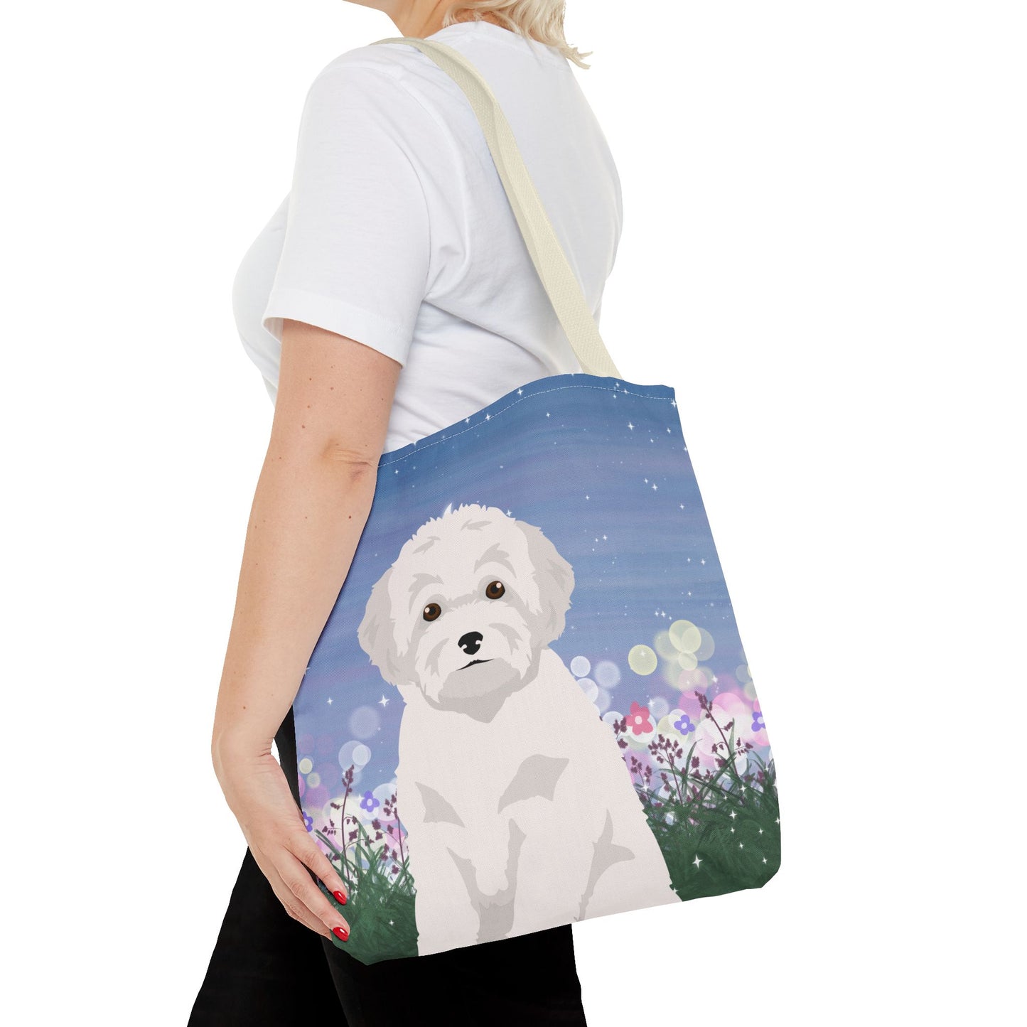 Toy Poodle Dog Tote Bag 16x16