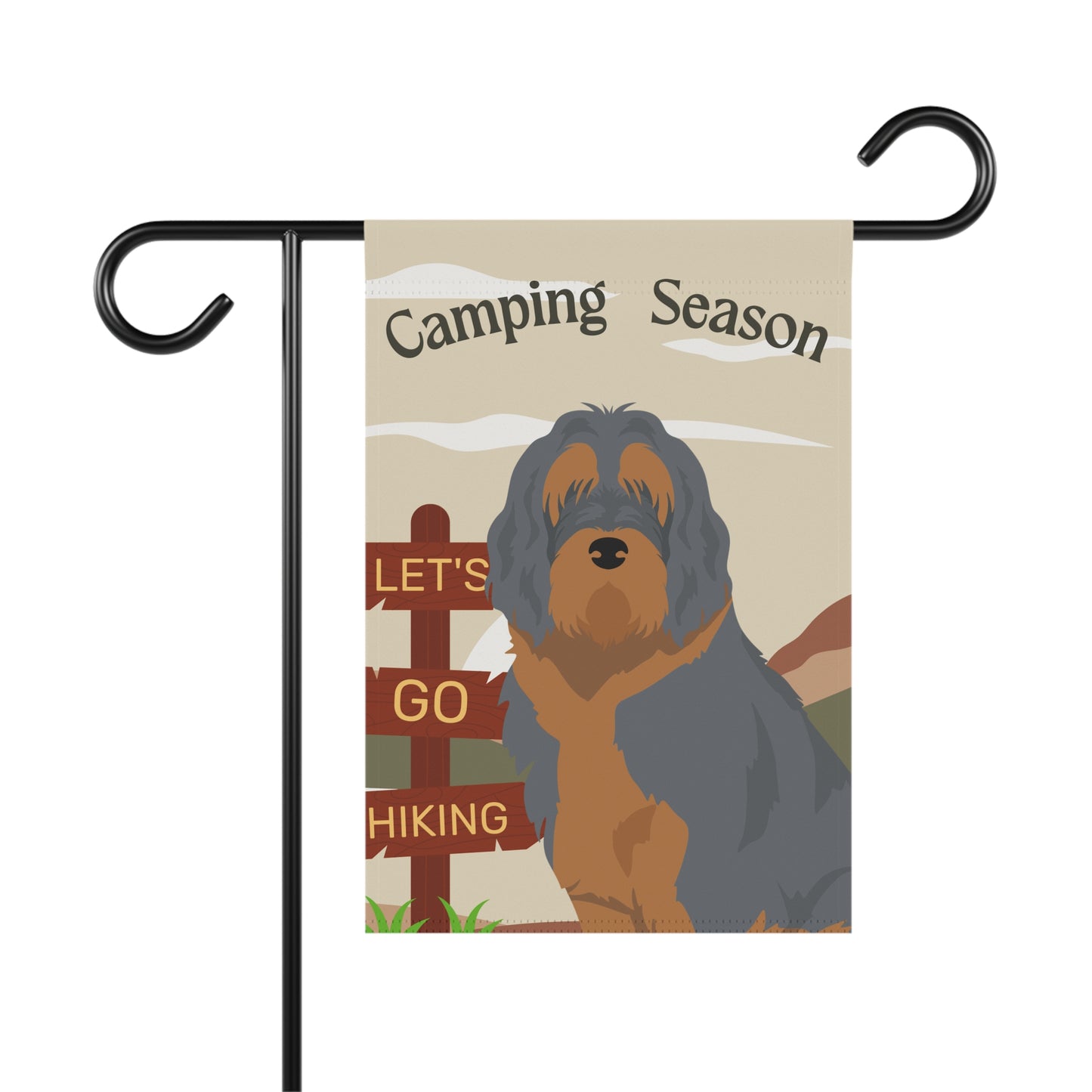 Otterhound Dog Camping Garden Flag