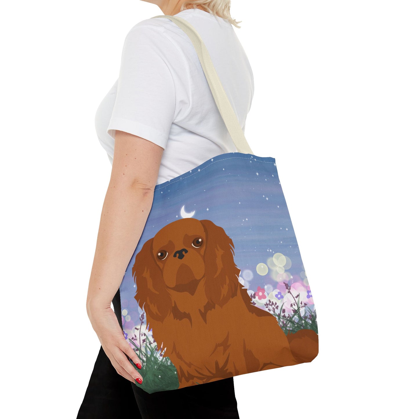 English Toy Spaniel Dog Tote Bag 16x16
