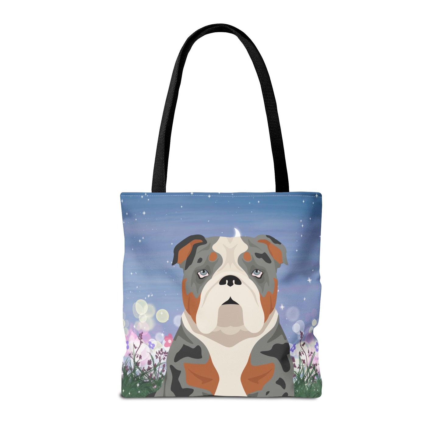 Bulldog Dog Tote Bag 16x16