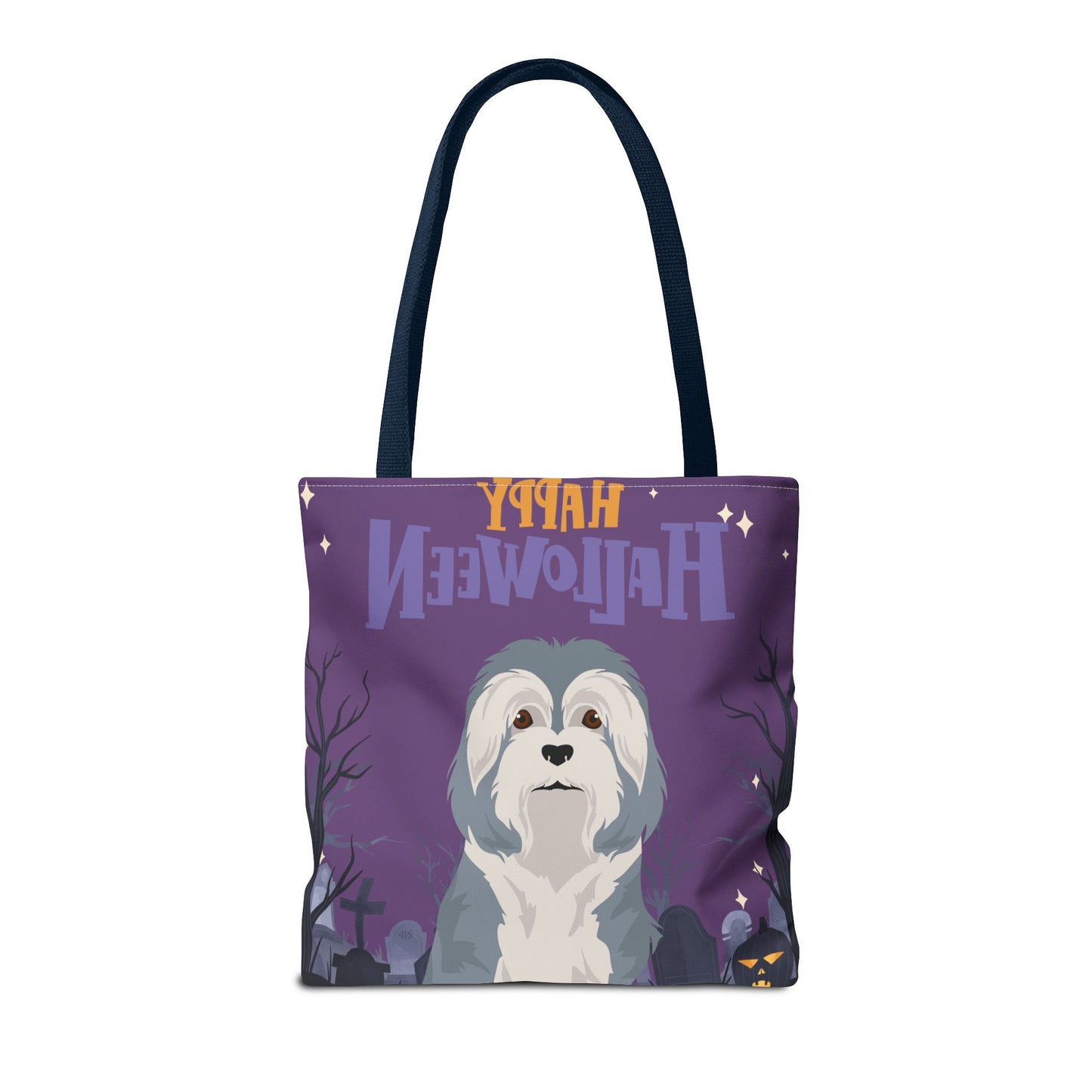 Lowchen Dog Happy Halloween Tote Bag 16x16