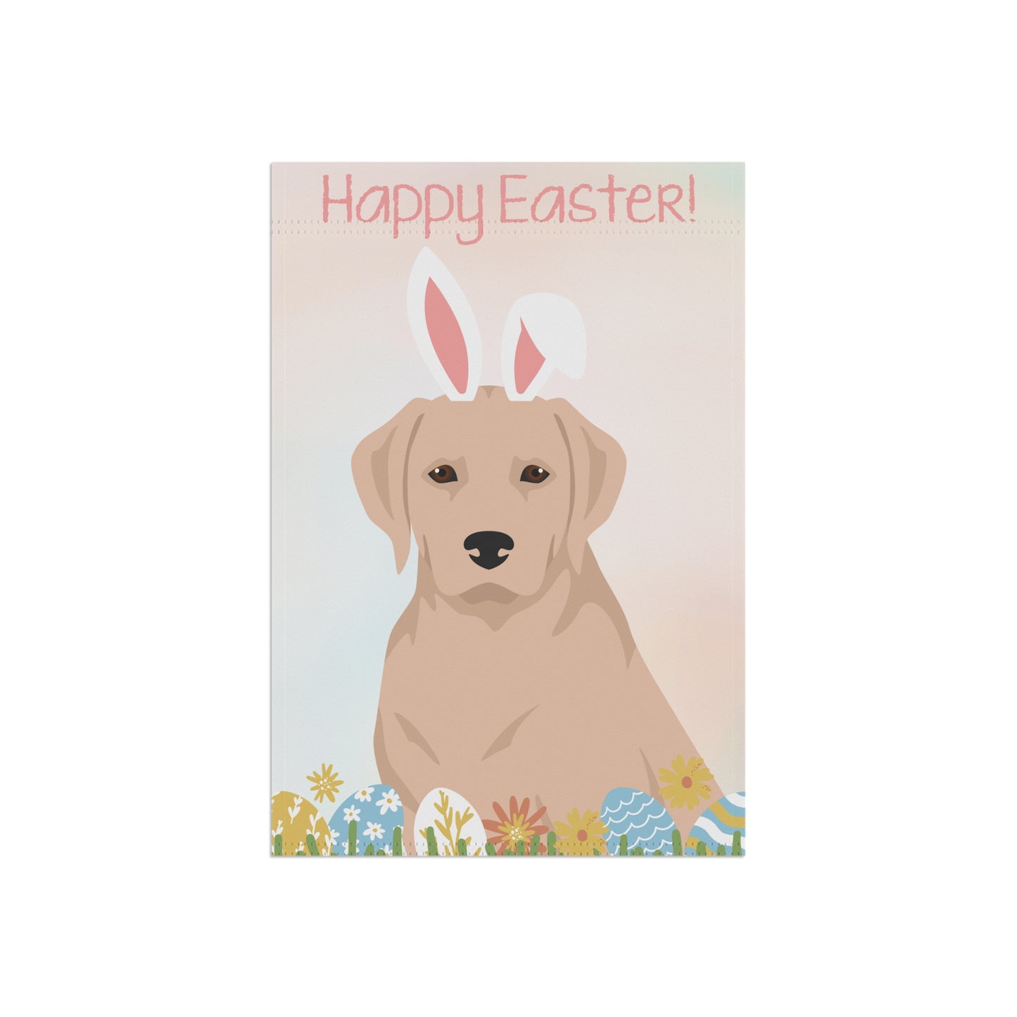 Labrador Retriever Dog Happy Easter Garden Flag