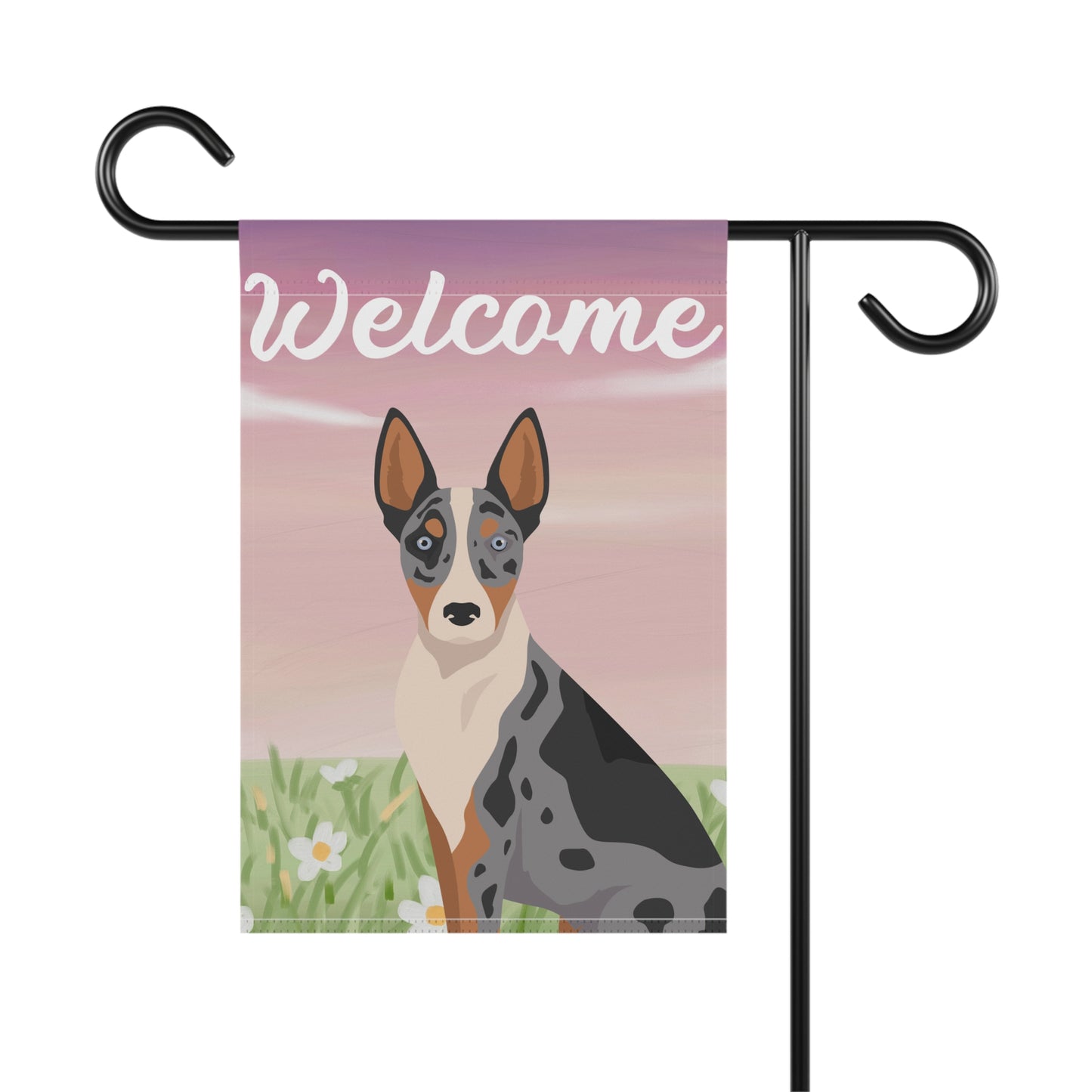 Australian Koolie Dog Welcome Garden Flag