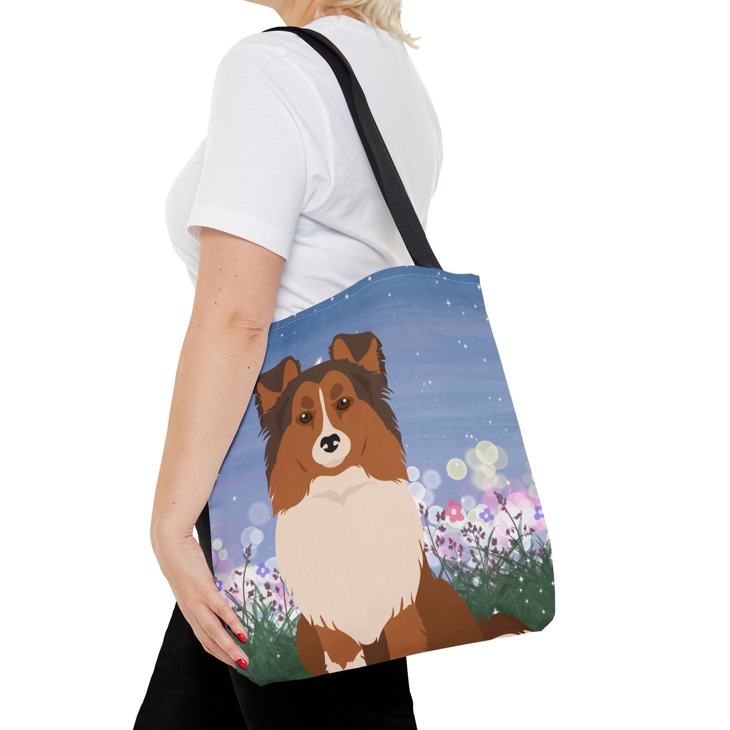 Shetland Sheepdog Dog Tote Bag 16x16