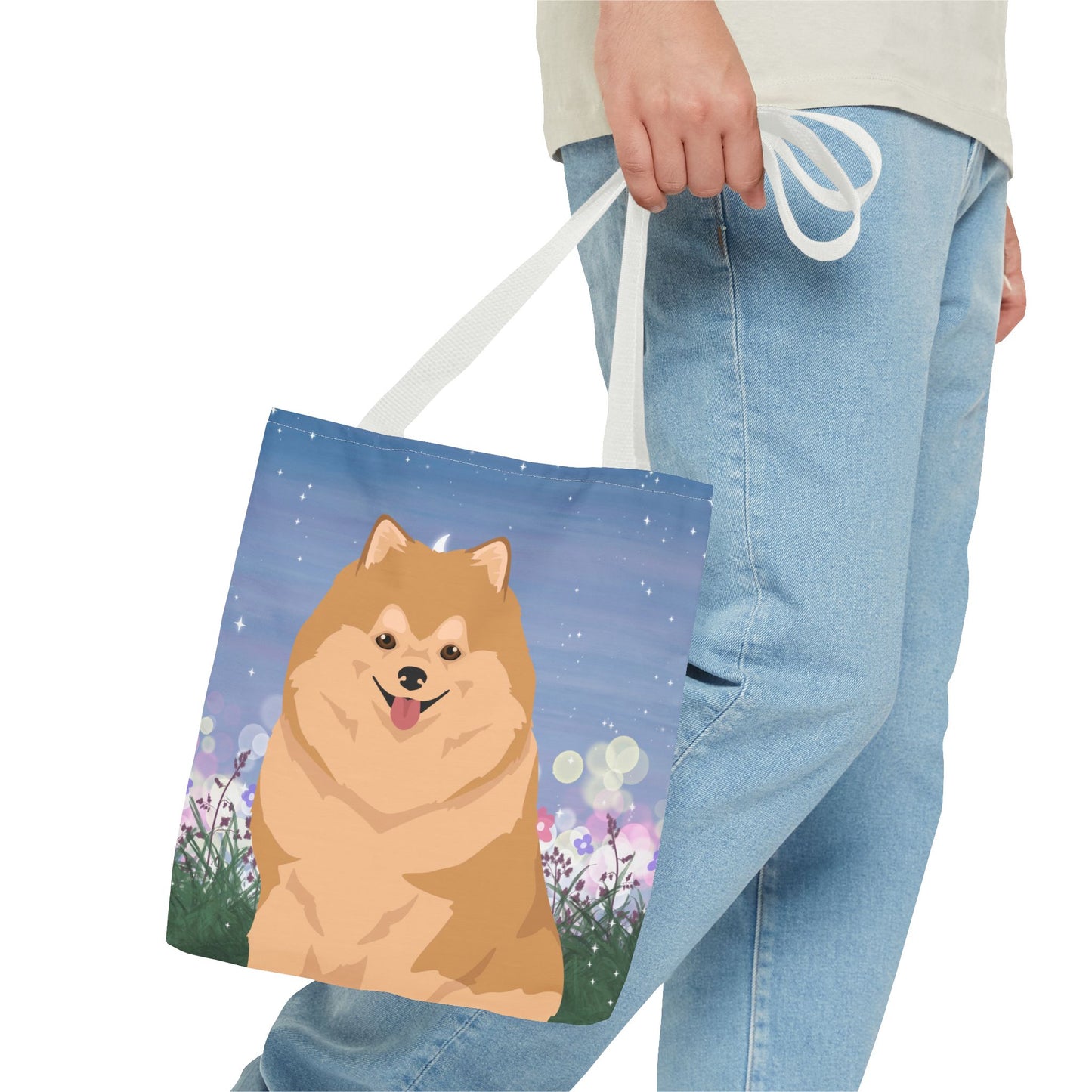 Pomeranian Dog Tote Bag 13x13