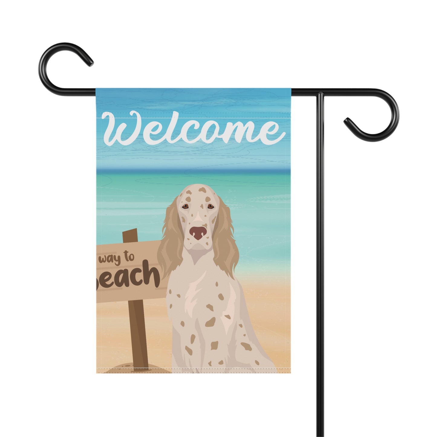 English Setter Dog Garden Flag