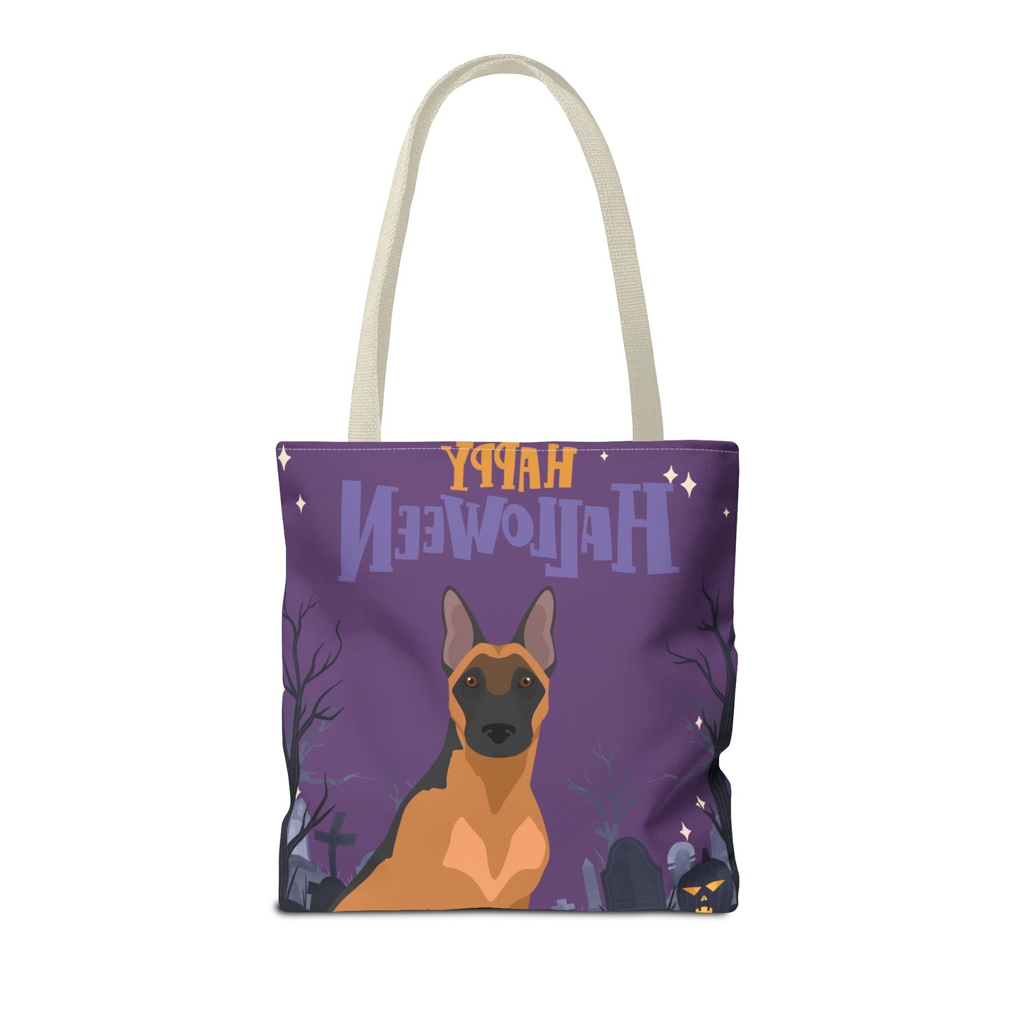 Belgain Malinois Dog Happy Halloween Tote Bag 16x16