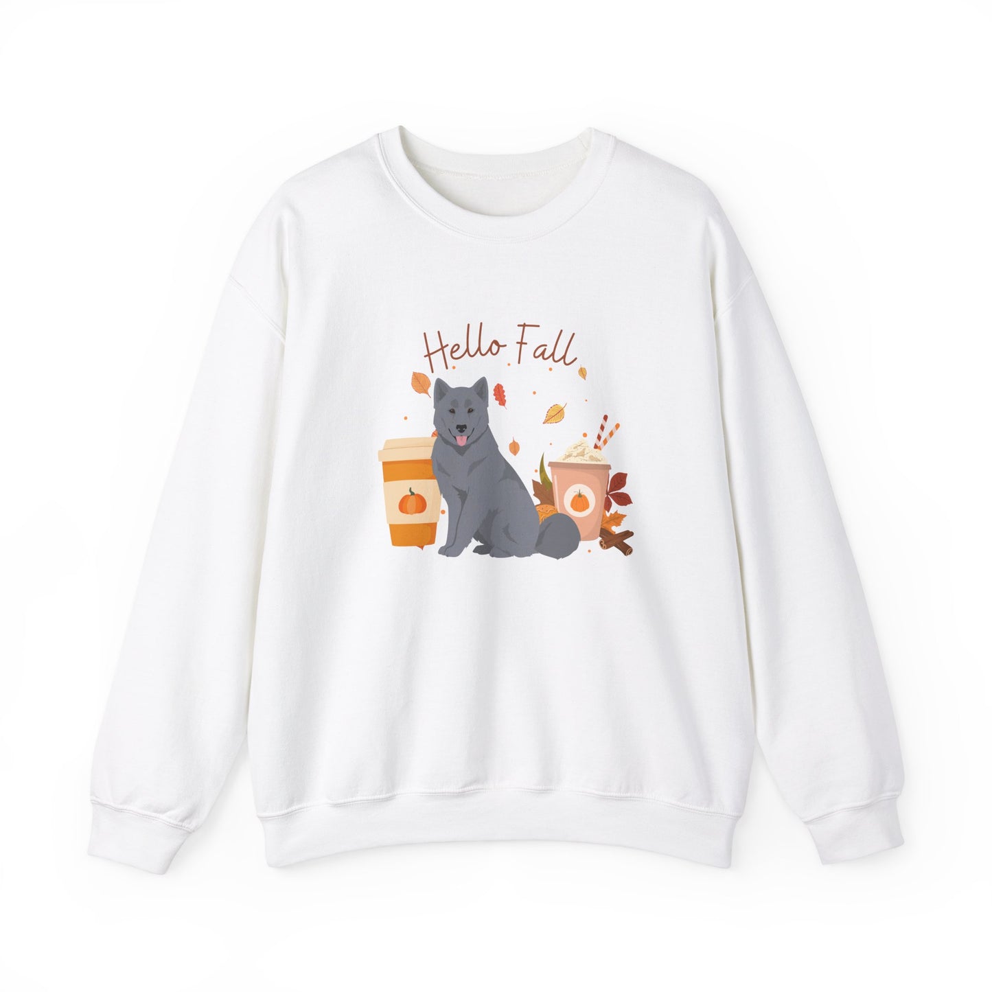 Canadian Inuit Dog Fall Halloween Unisex Heavy Blend Crewneck Sweatshirt
