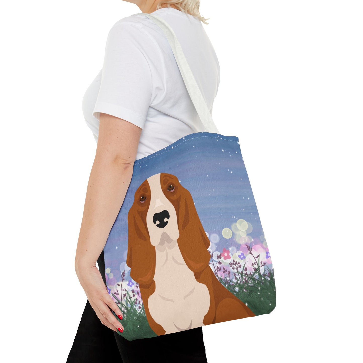 Basset Hound Dog Tote Bag 16x16