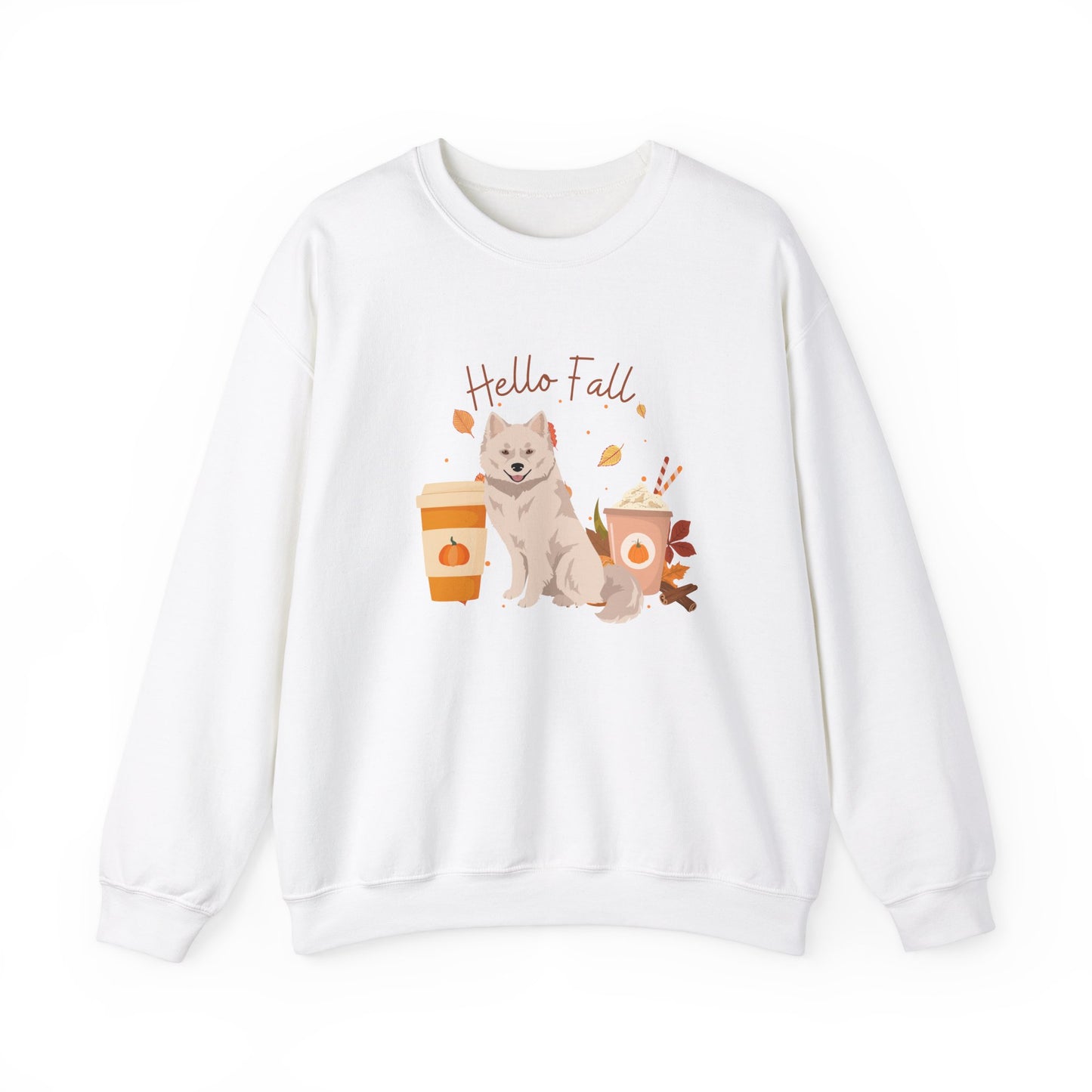 Nenets Herding Laika Dog Fall Halloween Unisex Heavy Blend Crewneck Sweatshirt