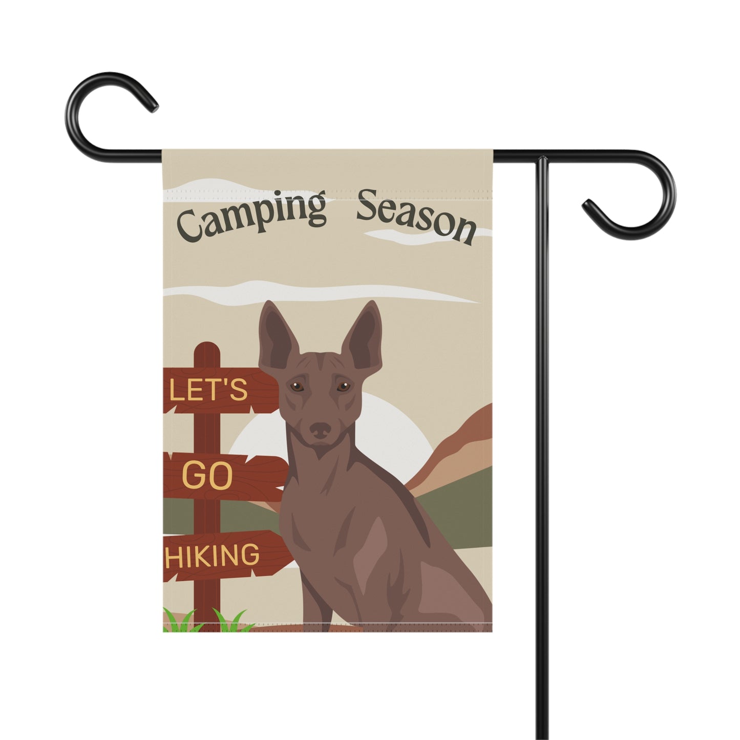 Peruvian Inca Orchid Dog Camping Garden Flag