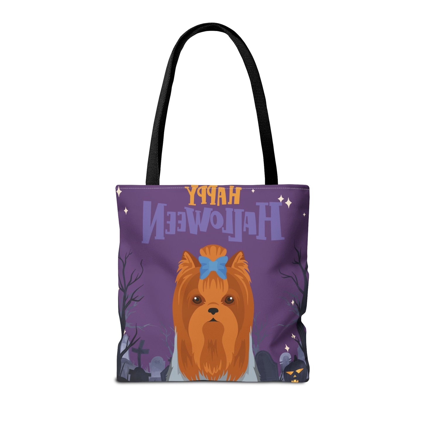 Yorkshire Terrier Dog Happy Halloween Tote Bag 16x16