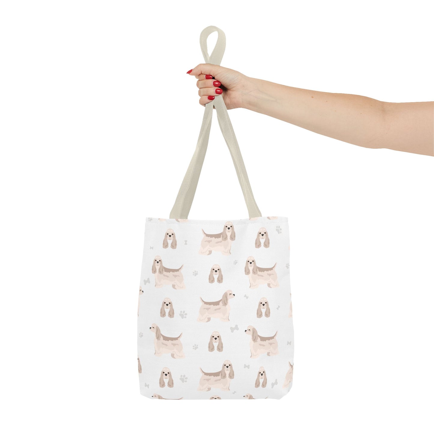 American Cocker Spaniel Dog Tote Bag, Cocker Spaniel Dog Mom Gift