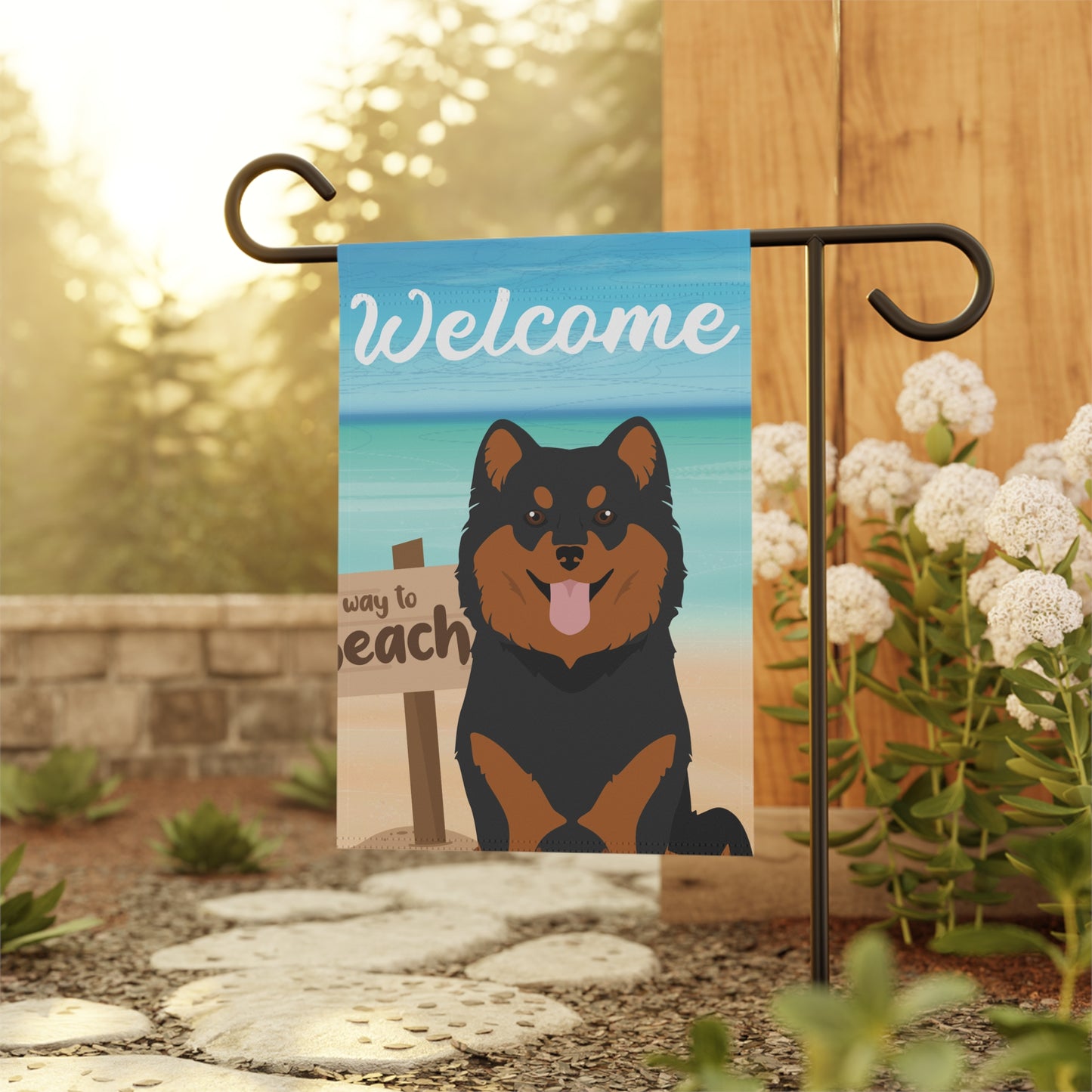 Finnish Lapphund Dog Garden Flag