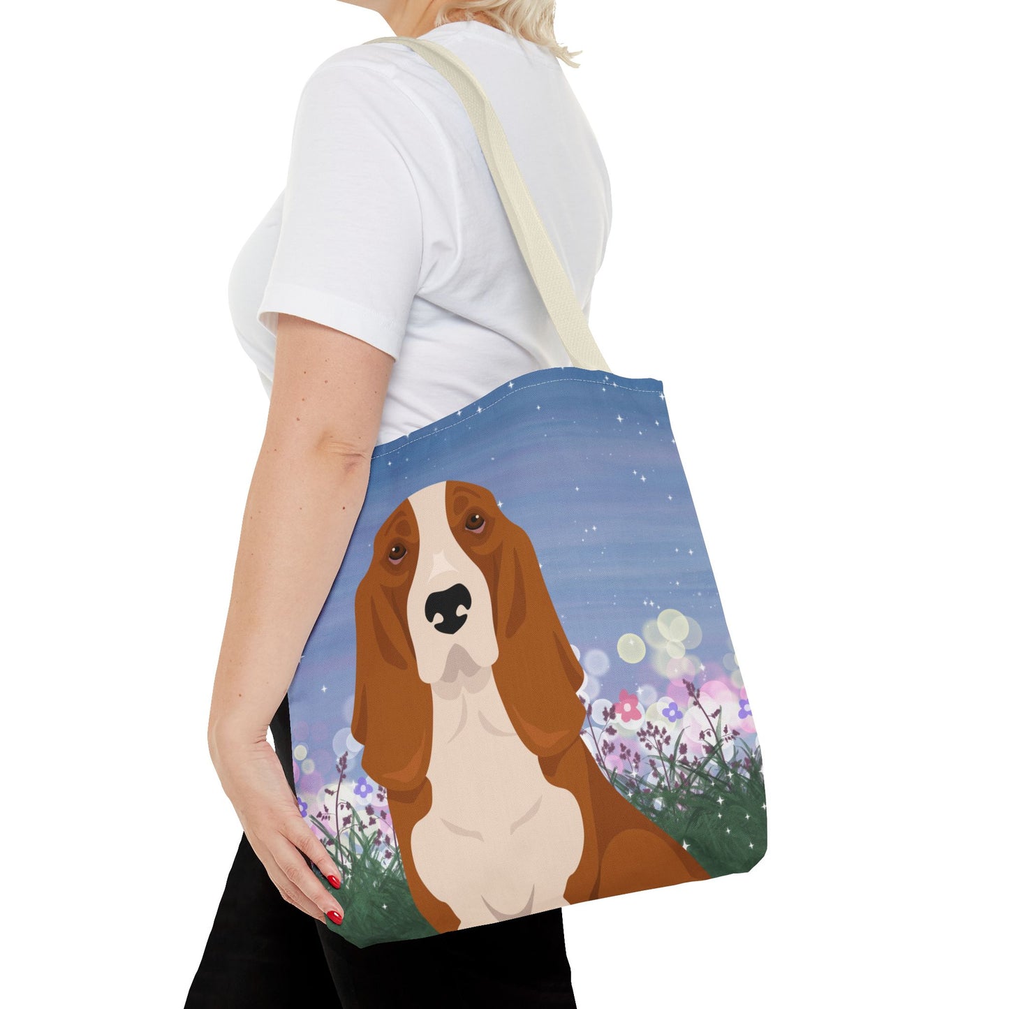 Basset Hound Dog Tote Bag 16x16