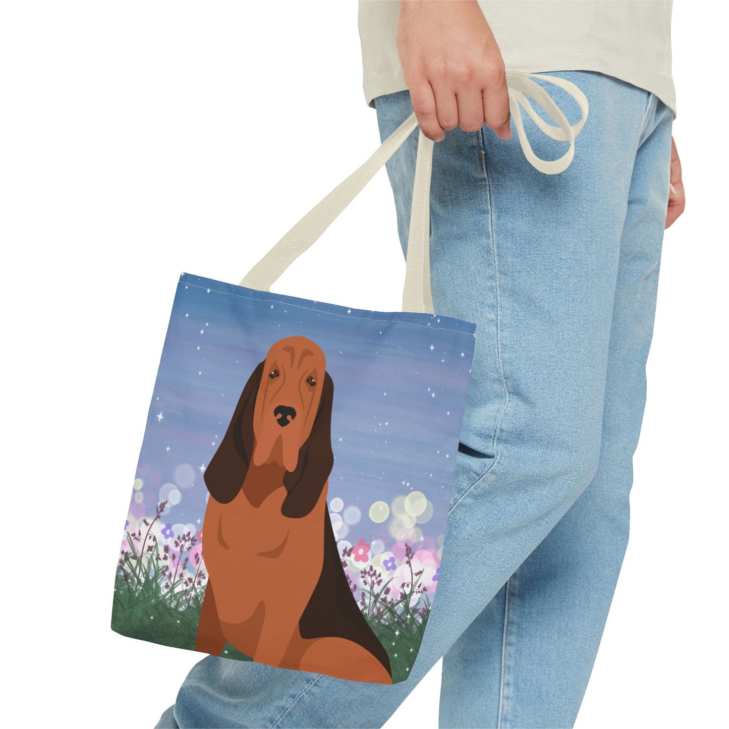 Bloodhound Dog Tote Bag 13x13